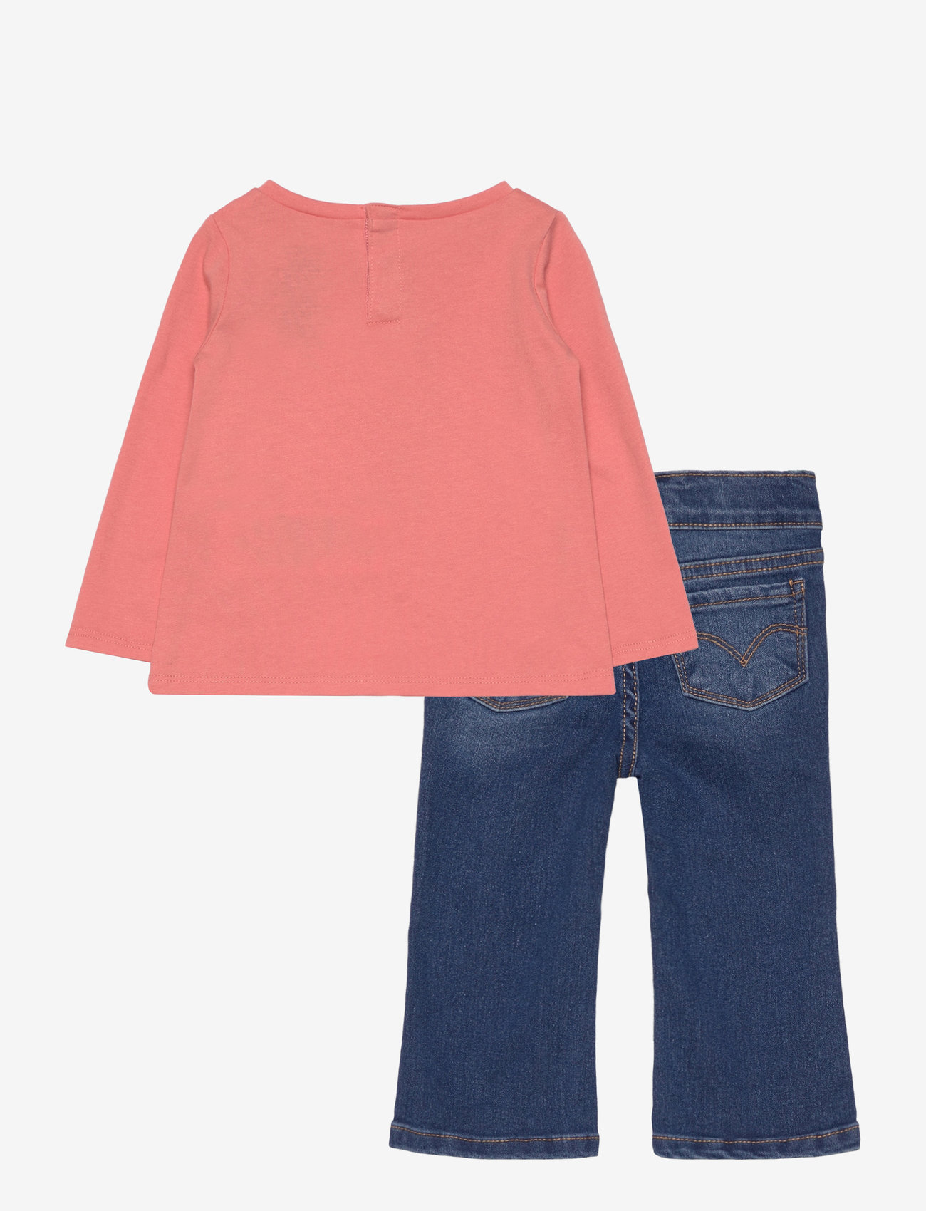 Levi's - Levi's® Notch Tee and Jeans Set - komplektai su marškinėliais ilgomis rankovėmis - orange - 1