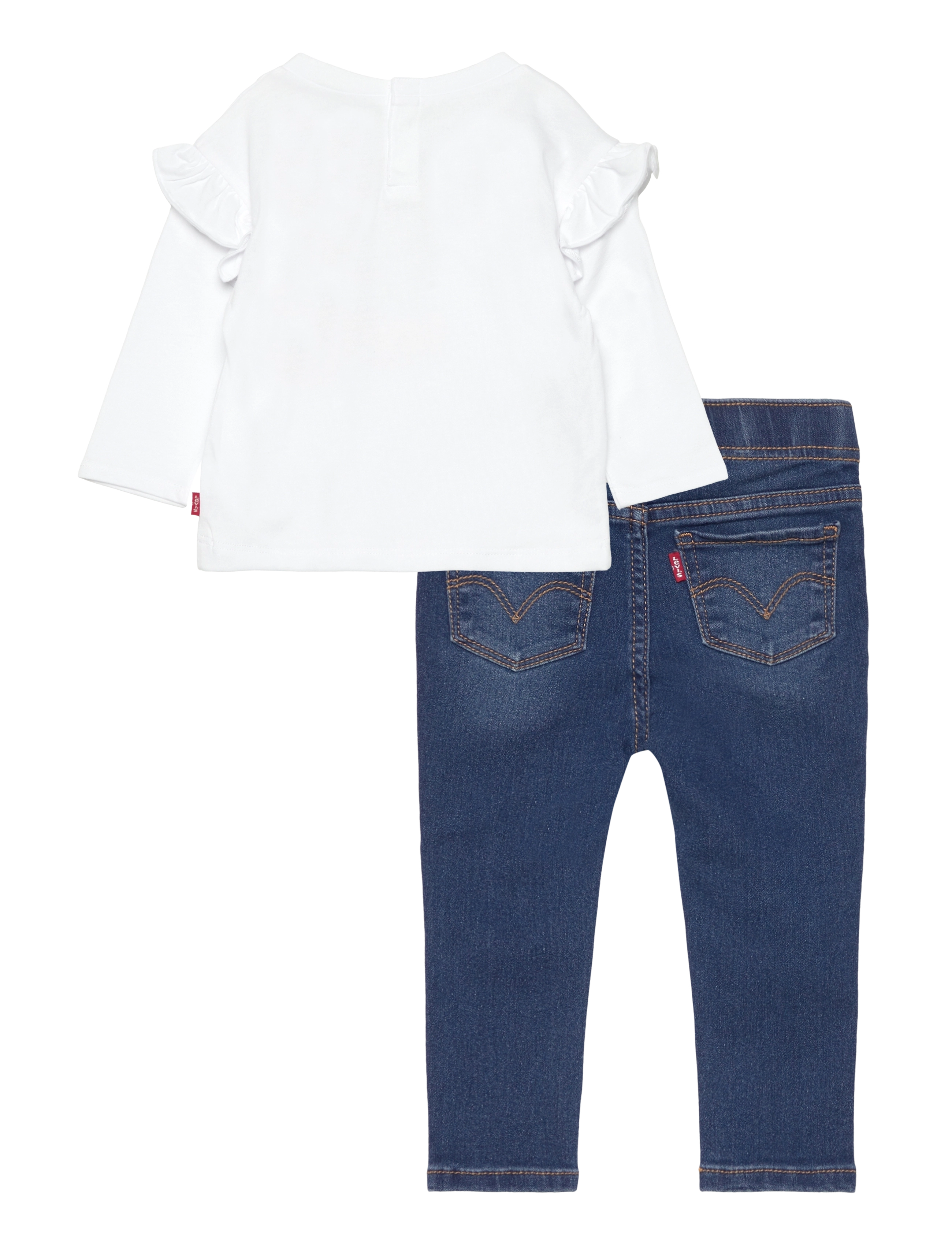Levi's - Levi's® Ruffle Tee and Jeans Set - white - 1