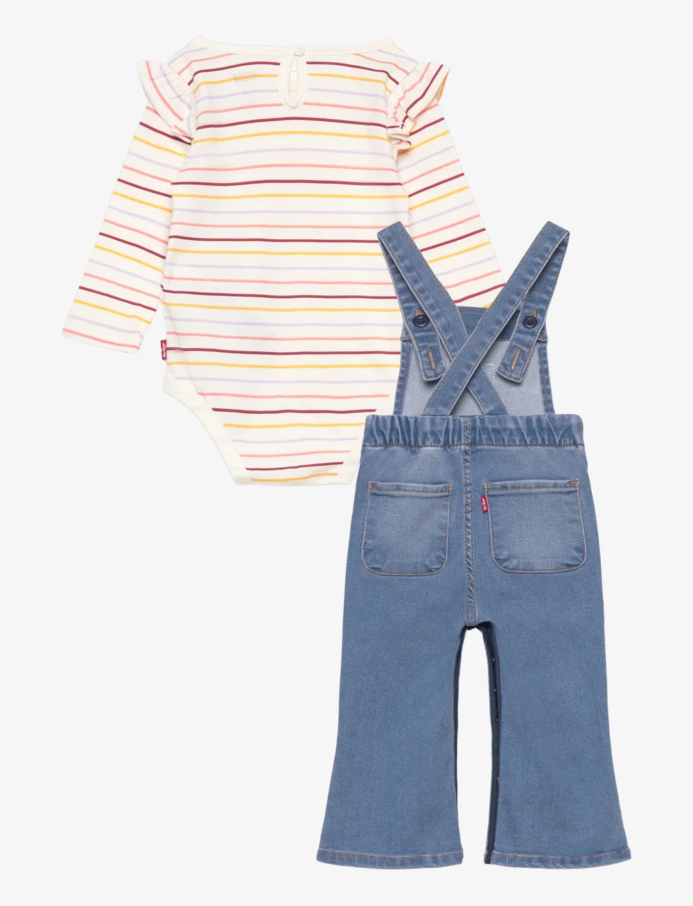 Levi s Levi s Ruffle Bodysuit And Overalls Set Sets Boozt