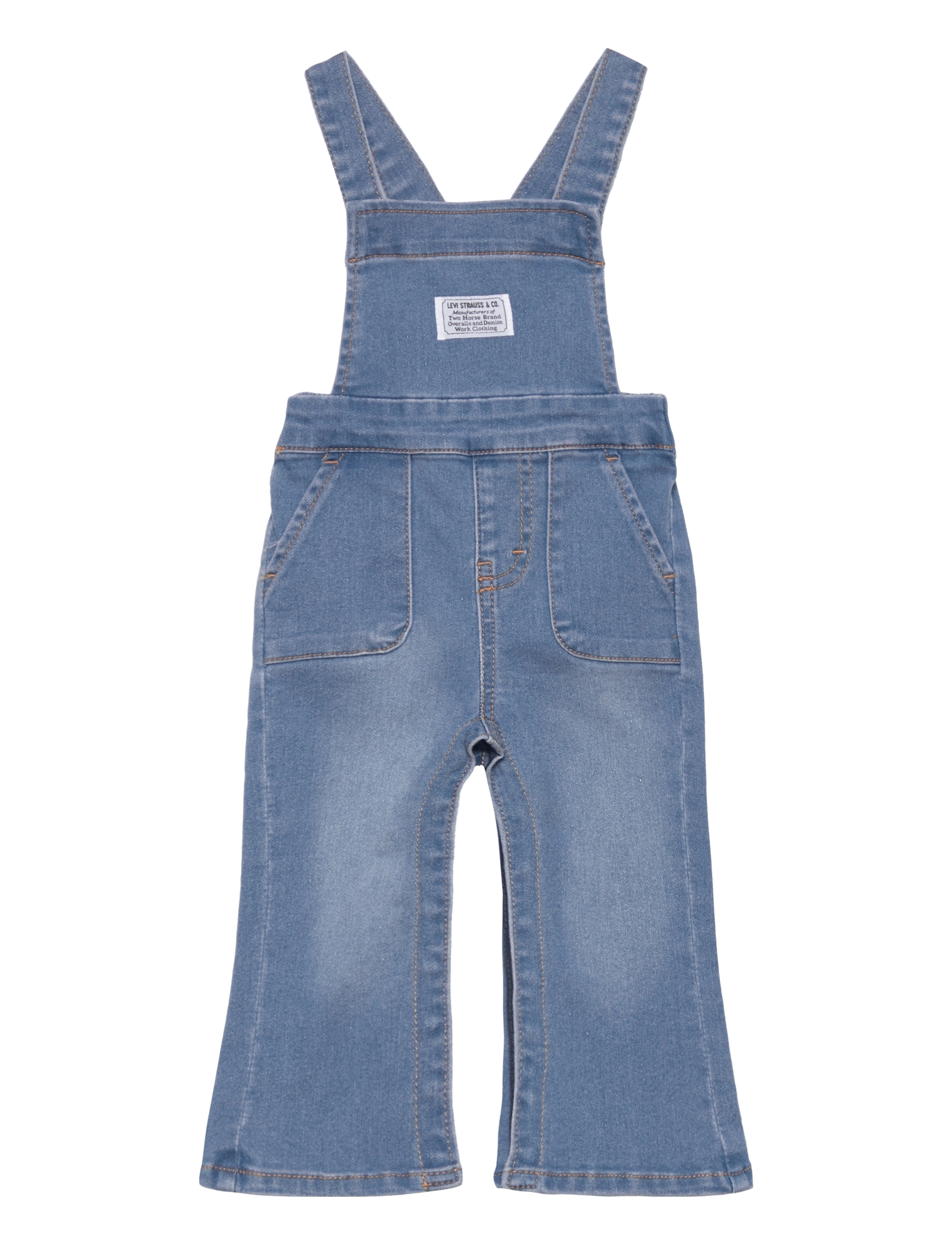 Levi's - Levi's® Ruffle Bodysuit and Overalls Set - white - 2