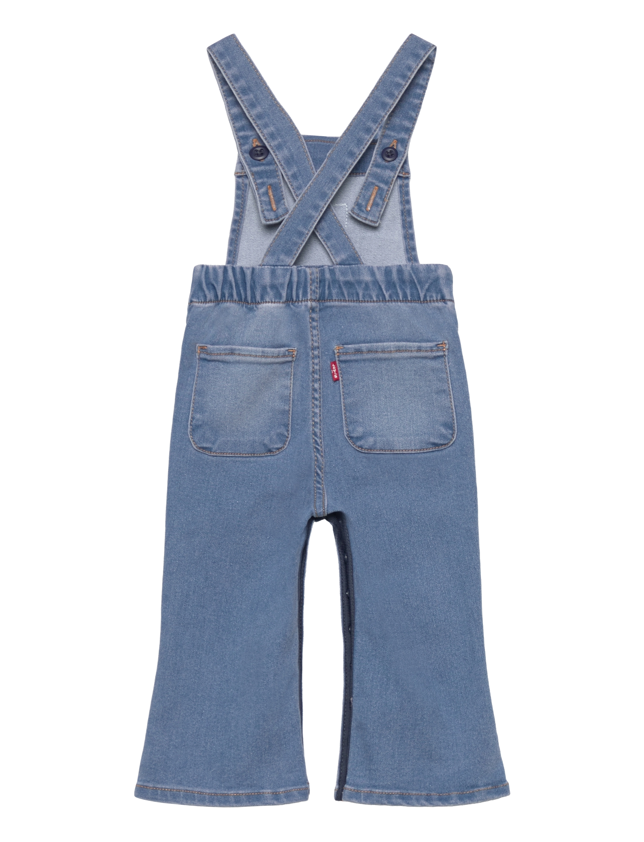 Levi's - Levi's® Ruffle Bodysuit and Overalls Set - white - 3
