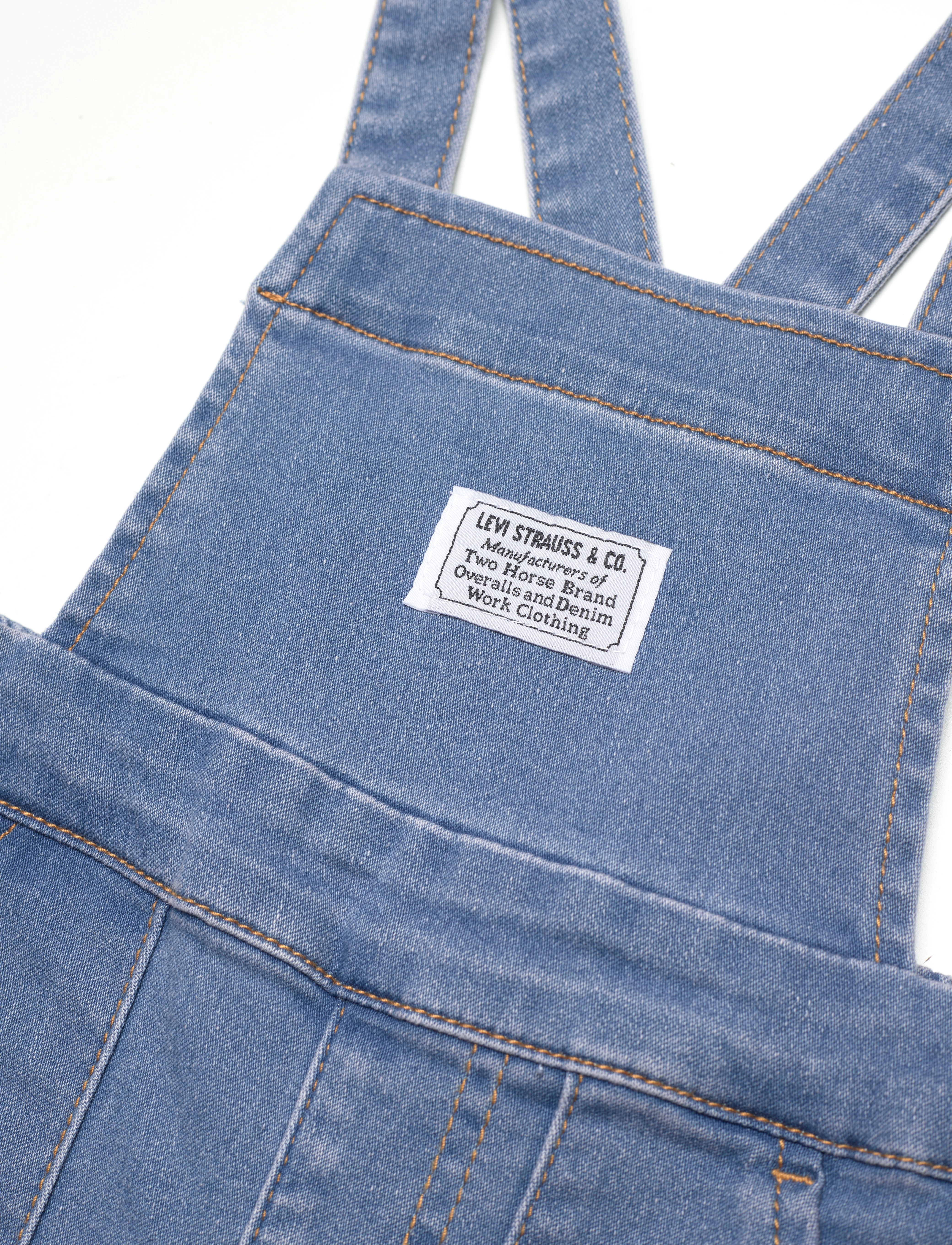 Levi's - Levi's® Ruffle Bodysuit and Overalls Set - white - 4
