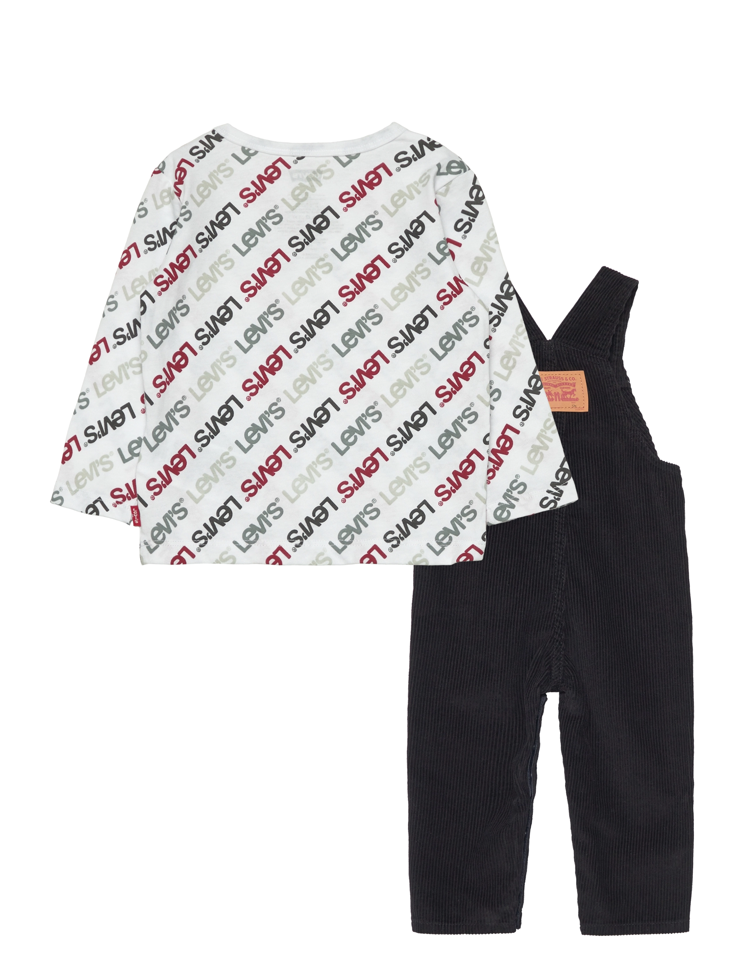 Levi's - Levi's® Tee and Corduroy Overalls Set - black - 1