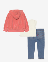 Levi's - Levi's® Tee Hoodie and Jeans Set - komplekti ar t-kreklu ar garām piedurknēm - orange - 1