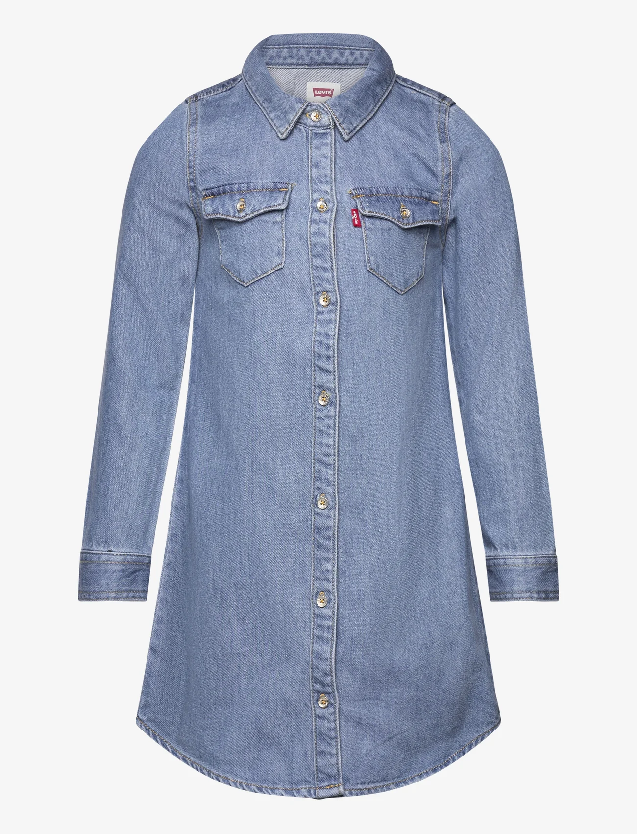 Levi's - Levi's® Western Shirt Dress - langærmede hverdagskjoler - blue - 0