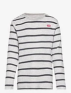 Levi's® Long Sleeve Striped Thermal Tee - GREY