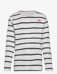Levi's - Levi's® Long Sleeve Striped Thermal Tee - langermede t-skjorter - grey - 0