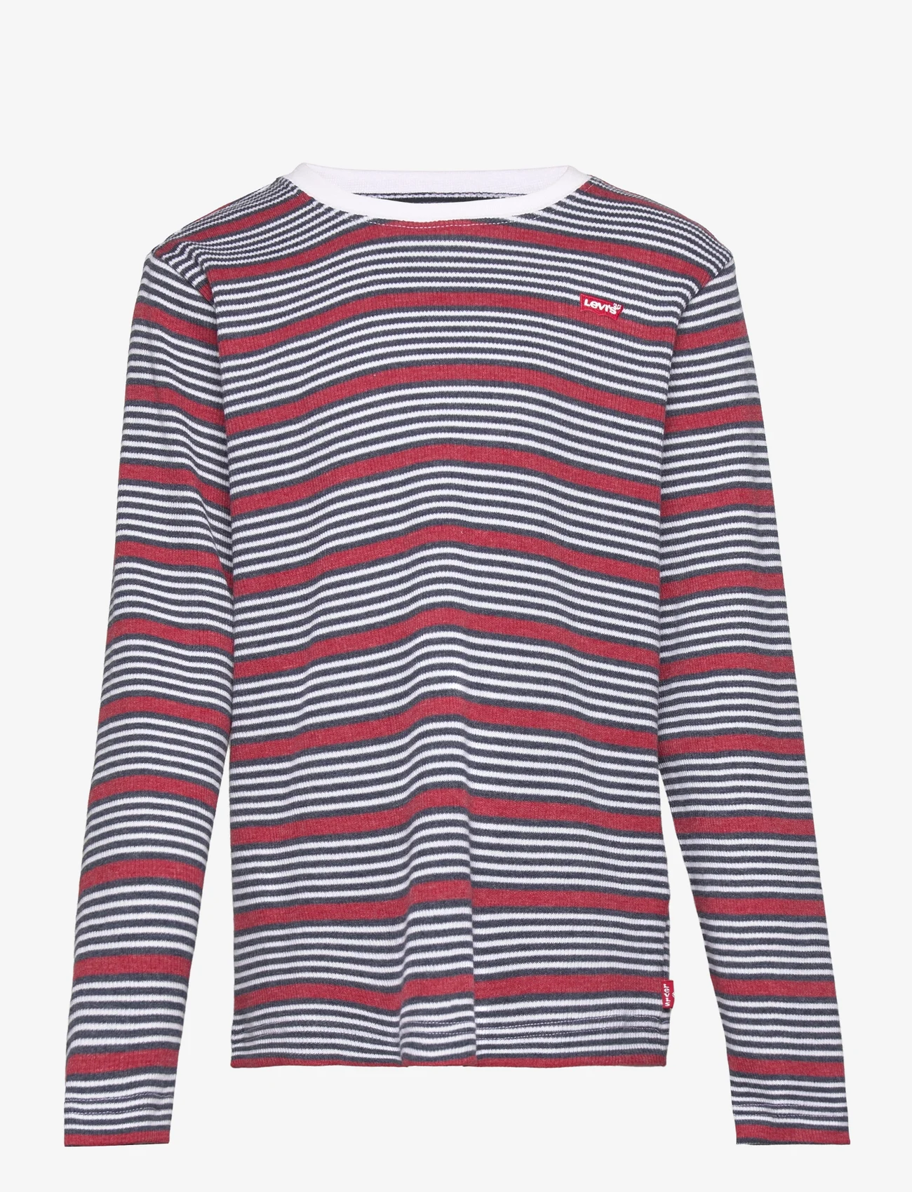 Levi's - Levi's® Long Sleeve Striped Thermal Tee - långärmade t-shirts - white - 0