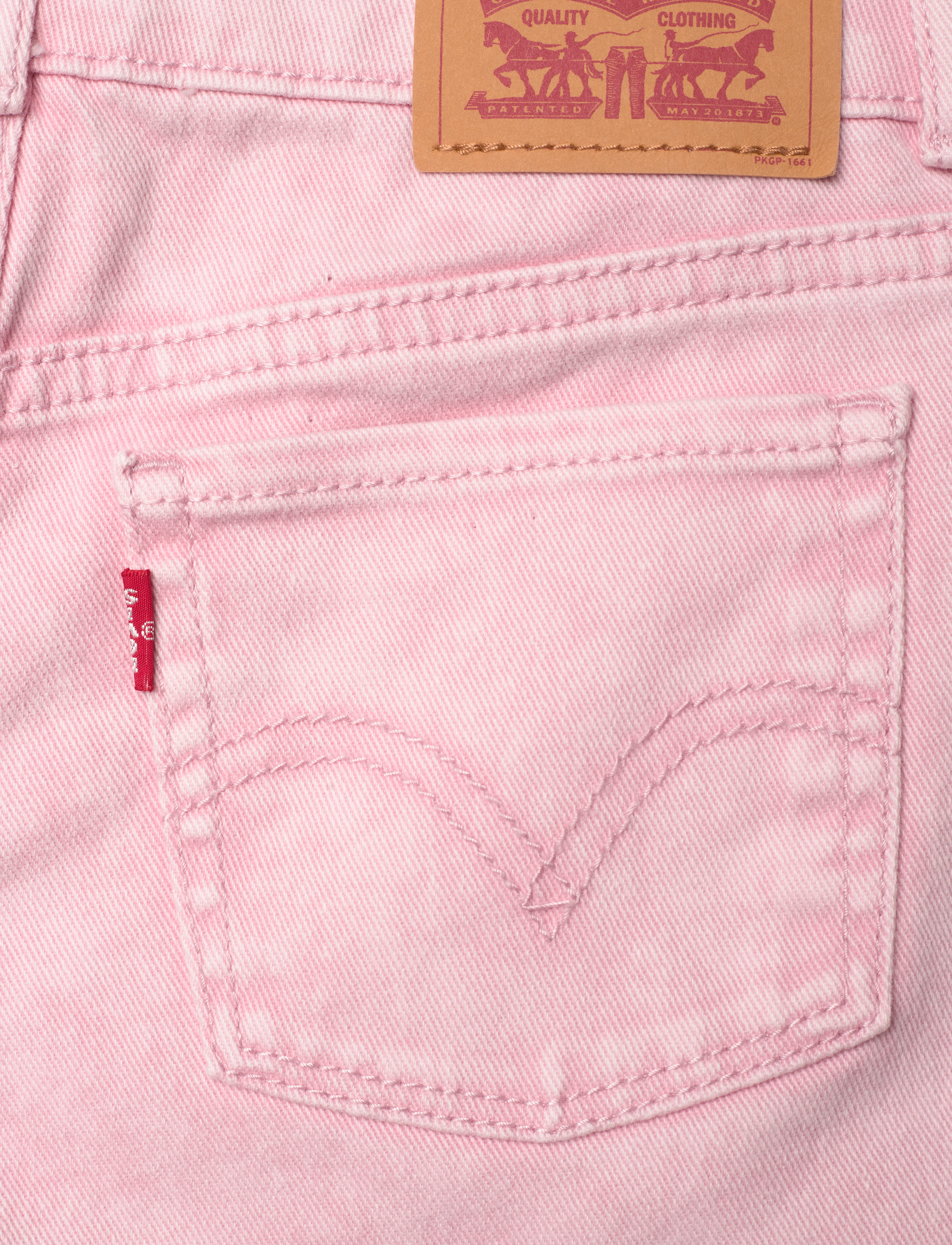 Levi's - LVG TWILL MINI MOM ROLL CUFF S / LVG TWILL MINI MOM ROLL CUF - pink - 4