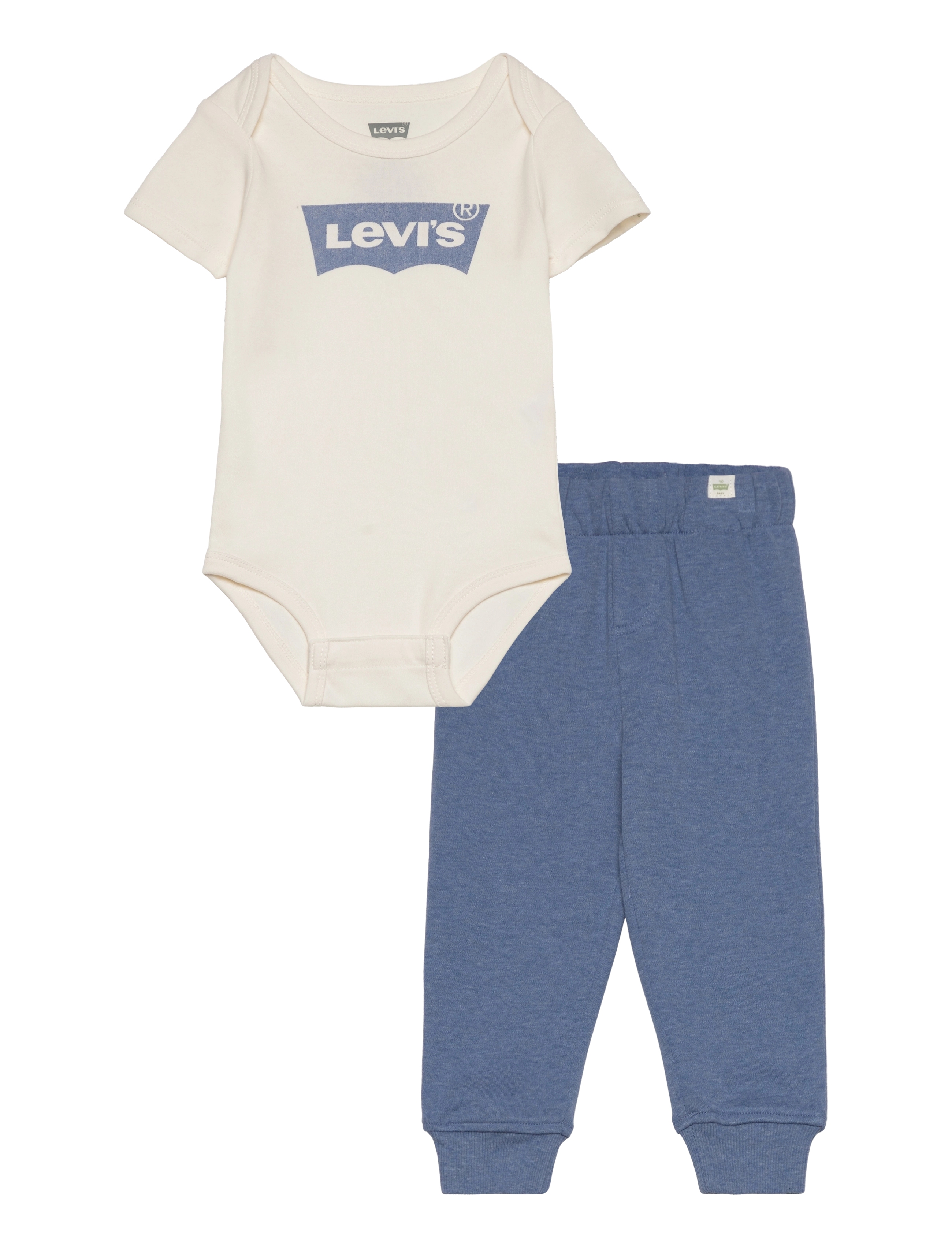 Levi's Levi's Batwing Bodysuit And Joggers Set, 74, Blue, Sæt > Sæt Med Kortærmet T-Shirt, Børn