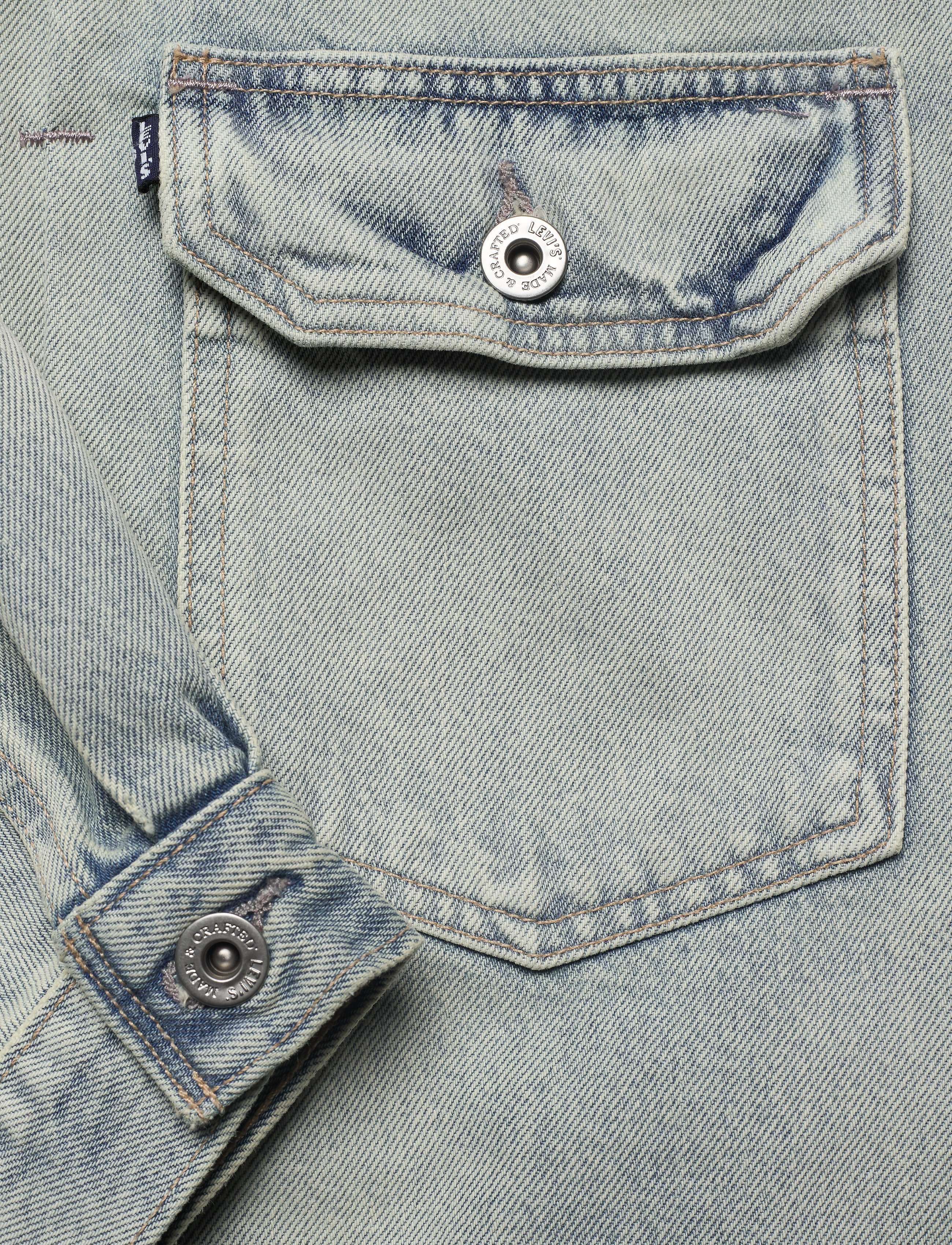Levi's Made & Crafted - LMC LOVE LETTER TRUCKER LMC PO - light indigo - flat finis - 3