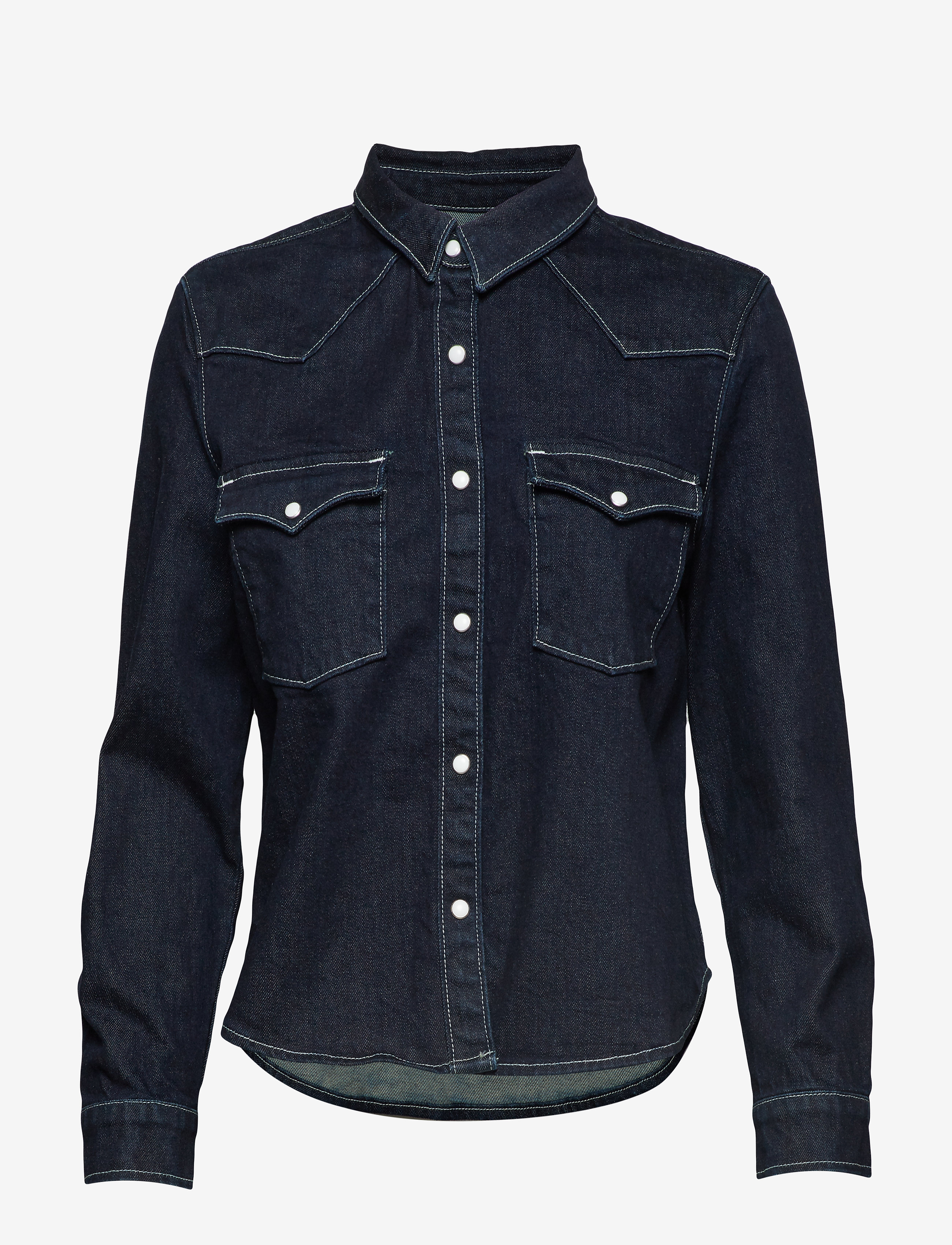 Levi's Made & Crafted - LMC S SHRNKN DNM SHIRT LMC SHR - dark indigo - flat finish - 0