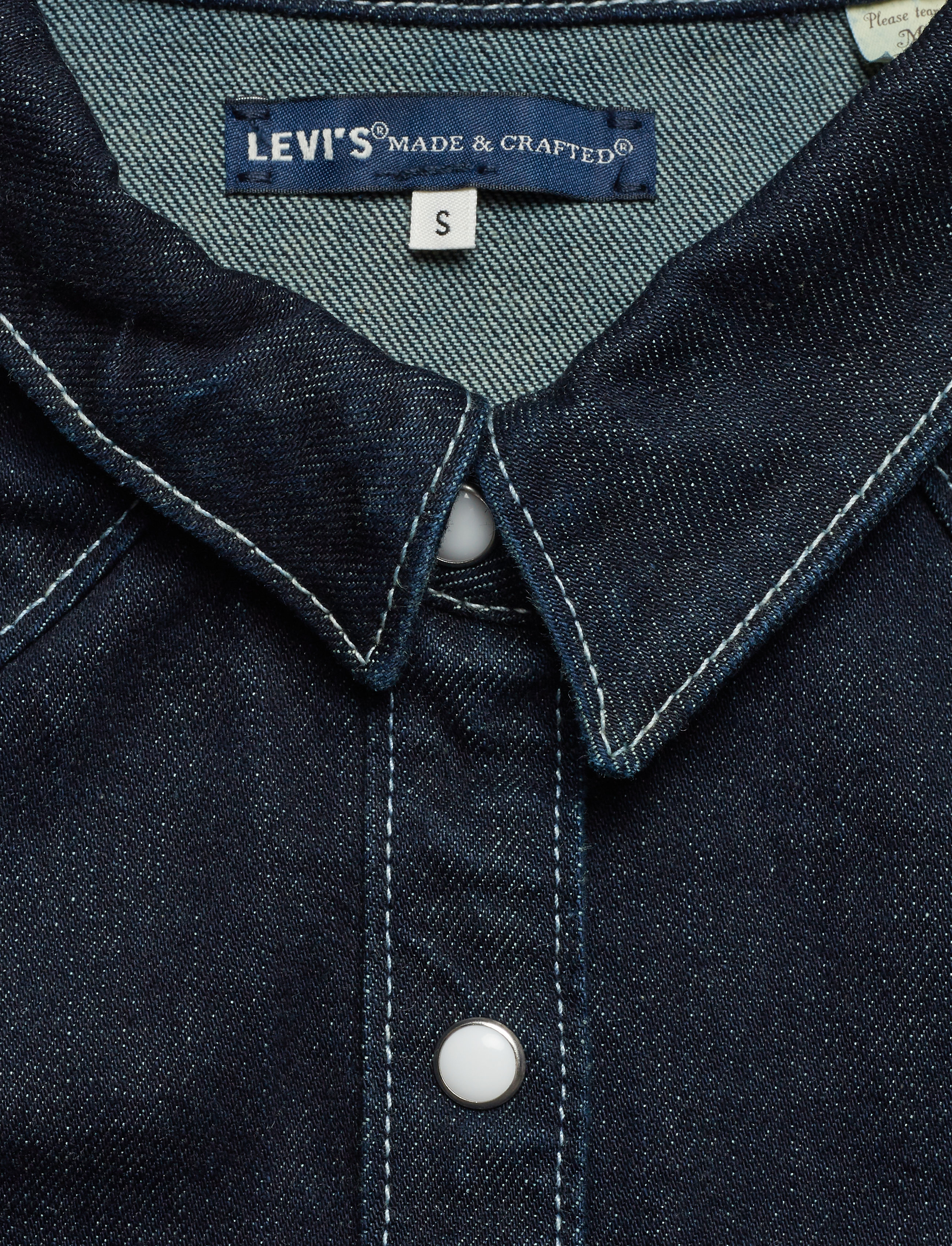 Levi's Made & Crafted - LMC S SHRNKN DNM SHIRT LMC SHR - dark indigo - flat finish - 2