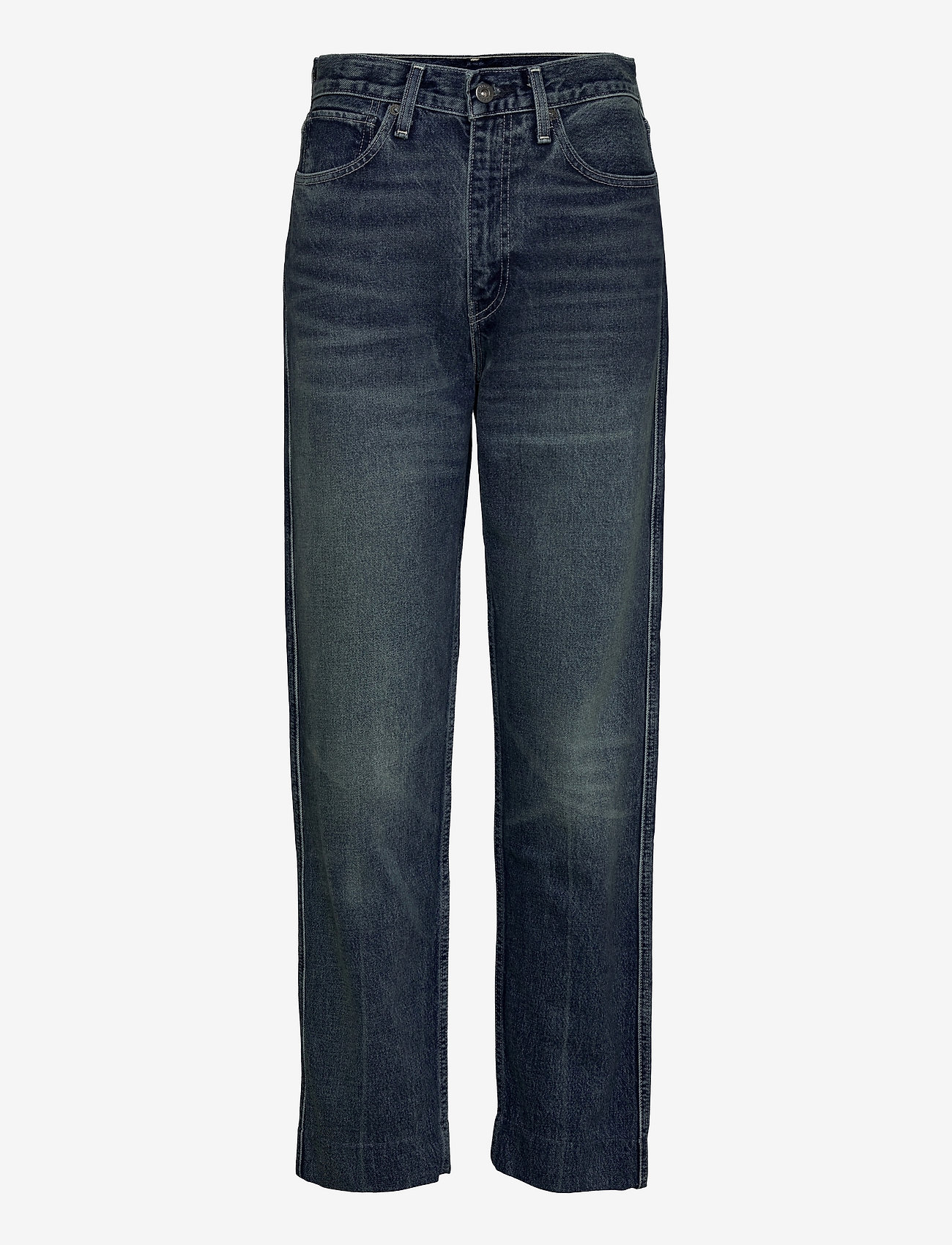 Levi's Made & Crafted - LMC THE COLUMN LMC WATERLOG - straight jeans - med indigo - worn in - 0