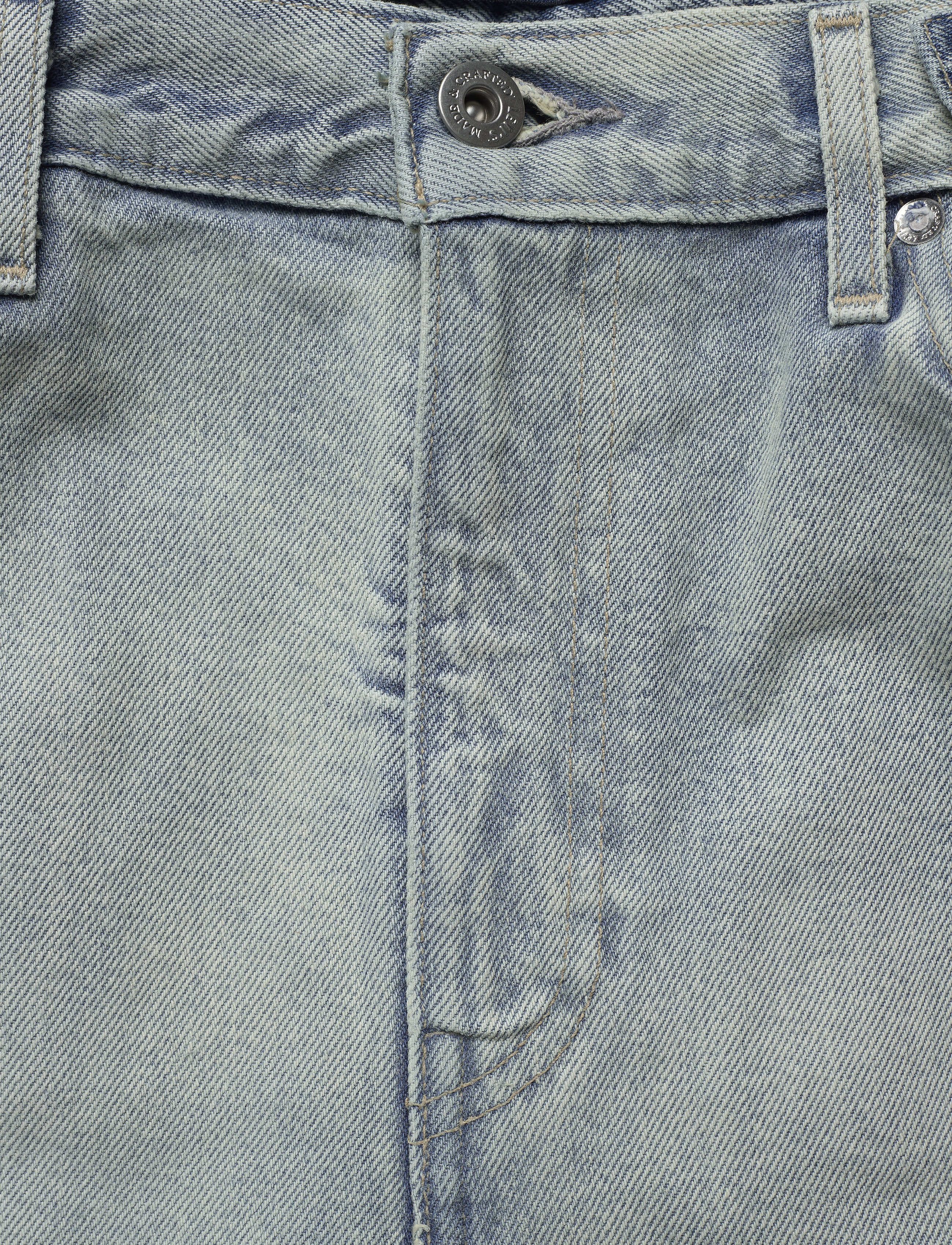 Levi's Made & Crafted - LMC CINCHED TAB SHORT LMC LEIS - light indigo - worn in - 3
