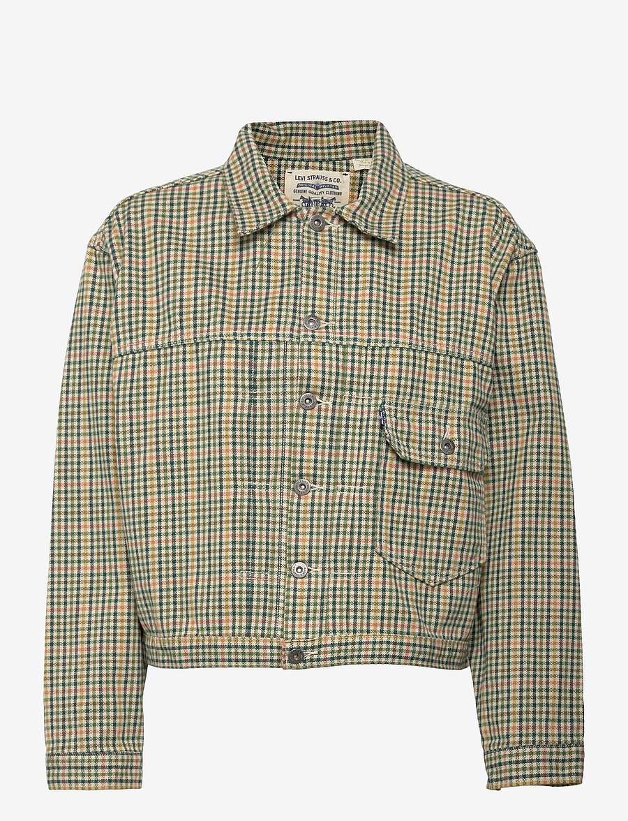 Levi's Made & Crafted - LMC TYPE I TRUCKER LMC NAVIGAT - džinsas ir velvetas - multi-color - 0