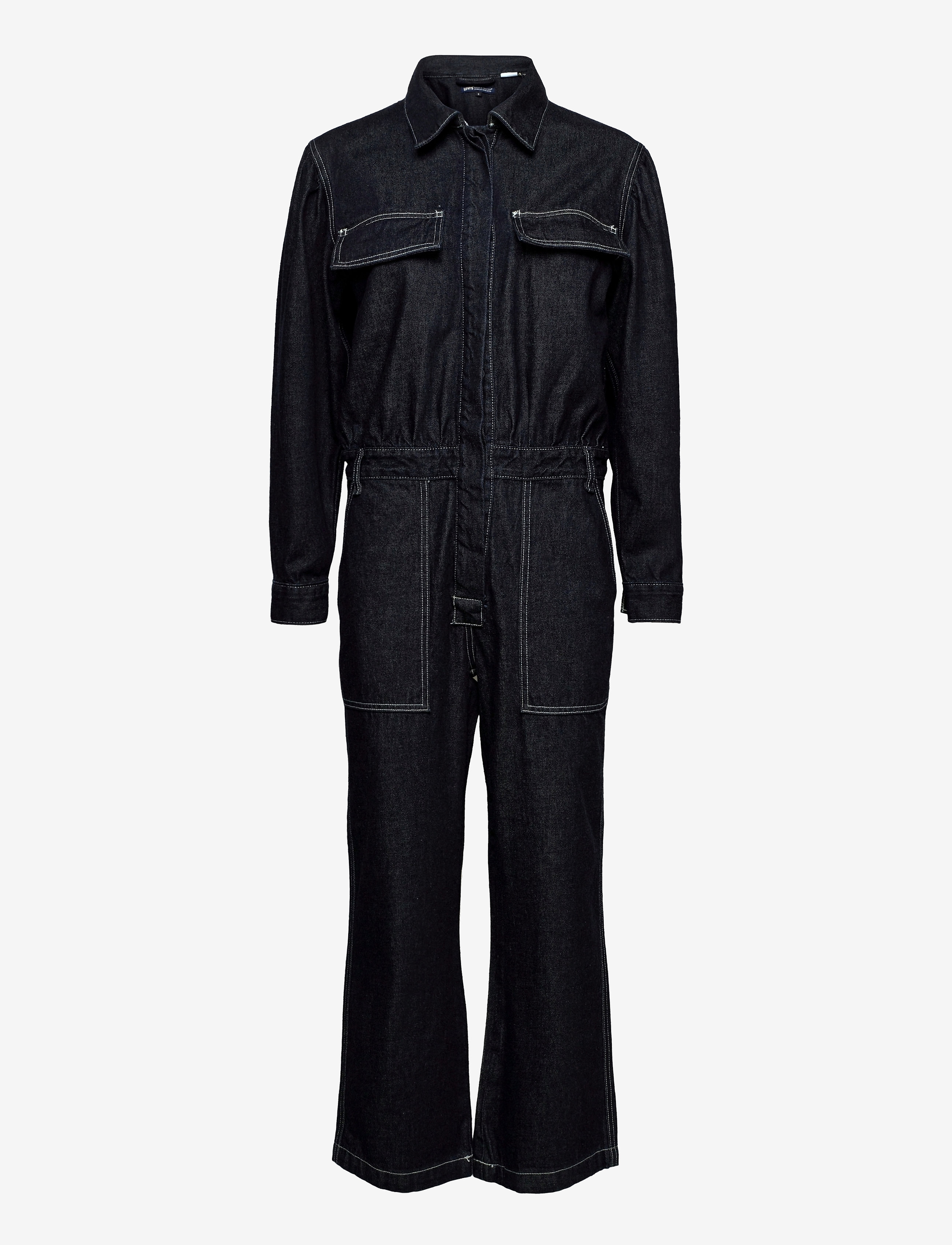 Levi's Made & Crafted LMC FLIGHT SUIT LMC VALLEY RIN - Jumpsuits - DARK INDIGO - FLAT FINISH / black