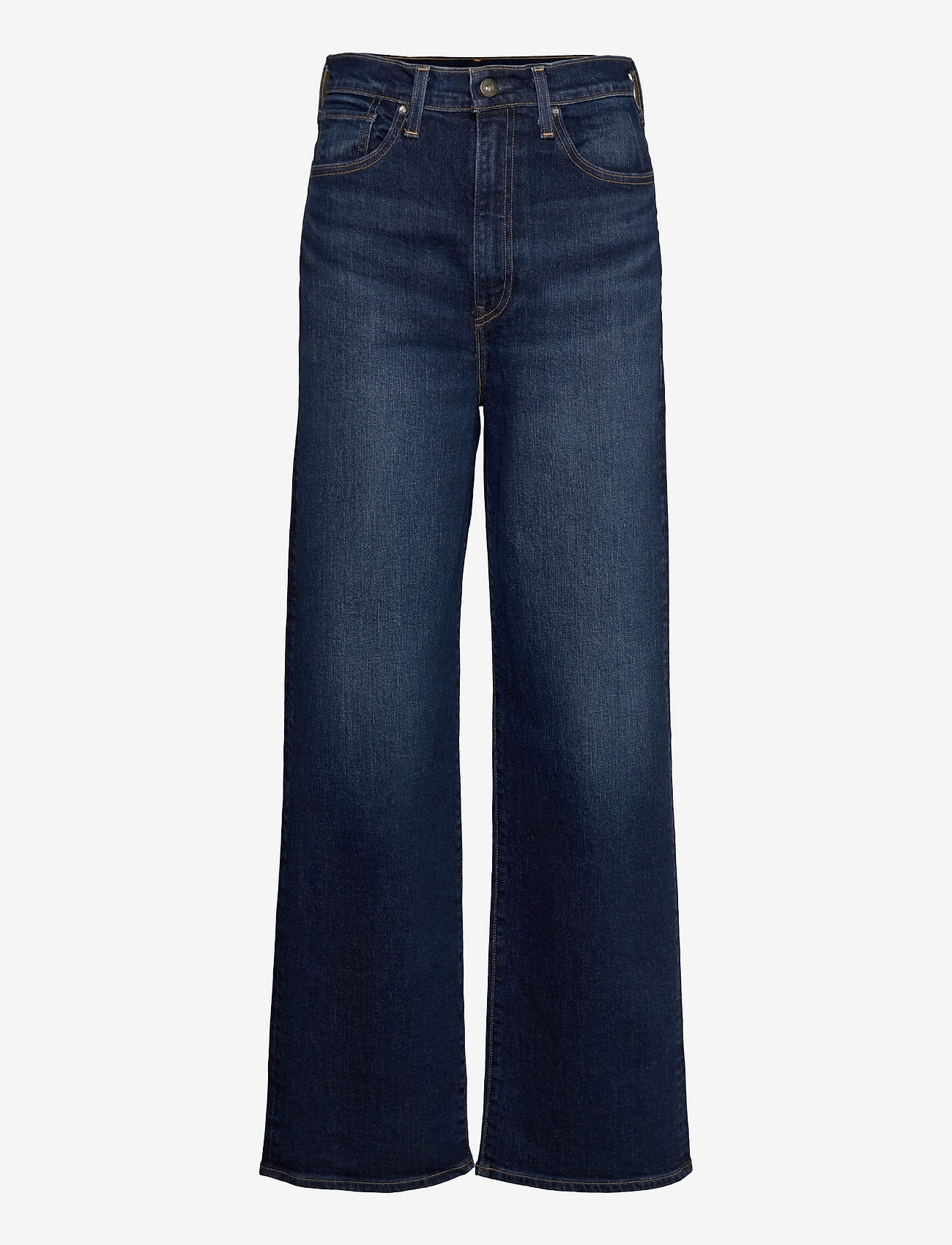 Levi's Made & Crafted - LMC HIGH LOOSE LMC NAMI - wide leg jeans - dark indigo - worn in - 0