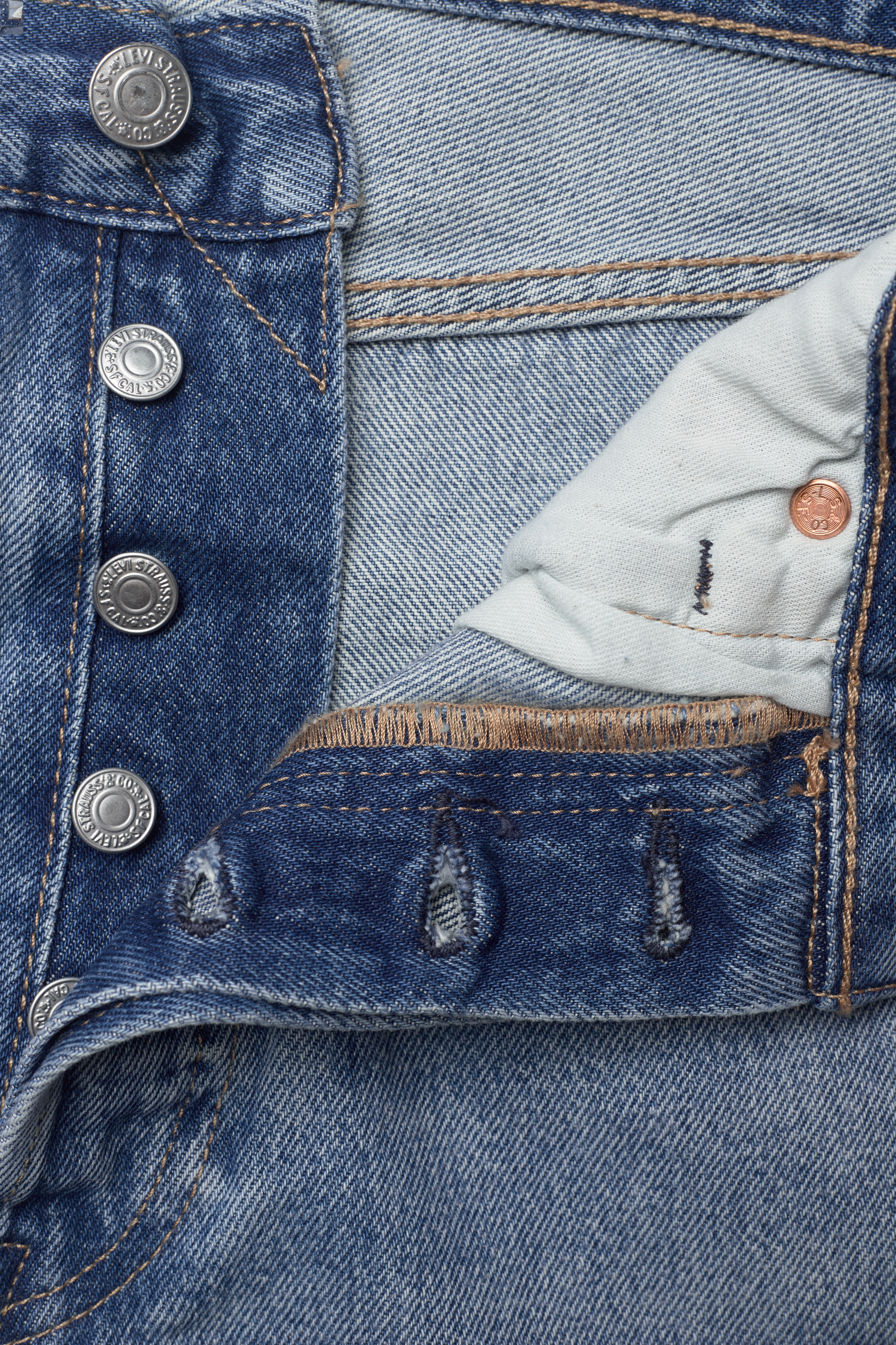 Levi's Made & Crafted - LMC 80S 501 LMC SHOAL - med indigo - worn in - 5