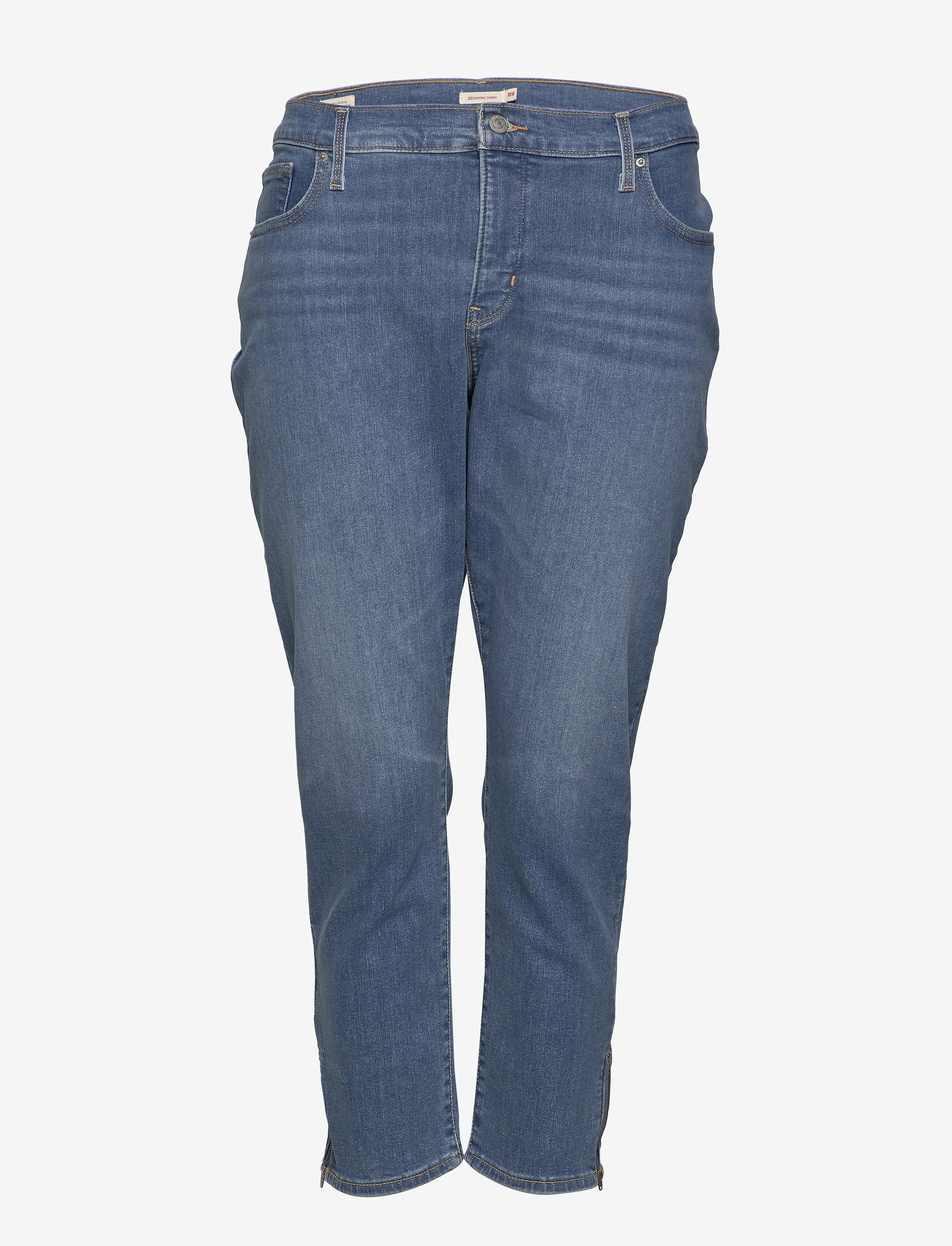 Levi's Plus Size - 311 PL SKINNY ANKLE ZIP NEW YO - med indigo - worn in - 1