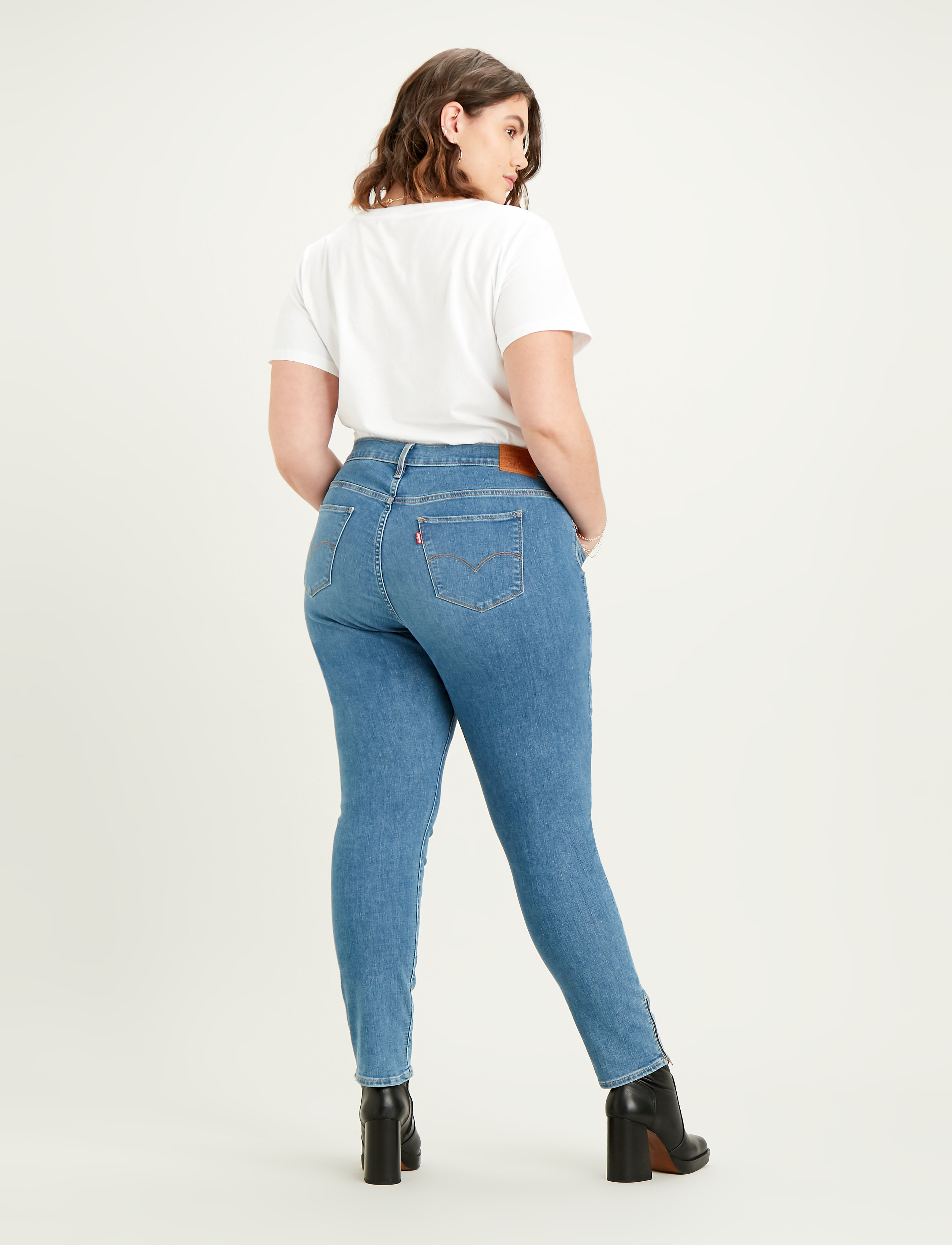 Levi's Plus Size - 311 PL SKINNY ANKLE ZIP NEW YO - med indigo - worn in - 3
