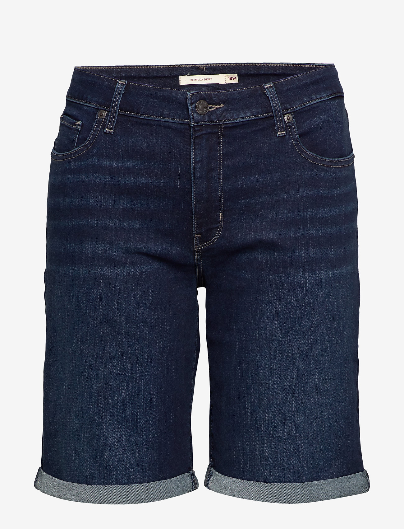 Levi's Plus Size - PL CLASSIC BERMUDA SHORT DARK - dark indigo - worn in - 0