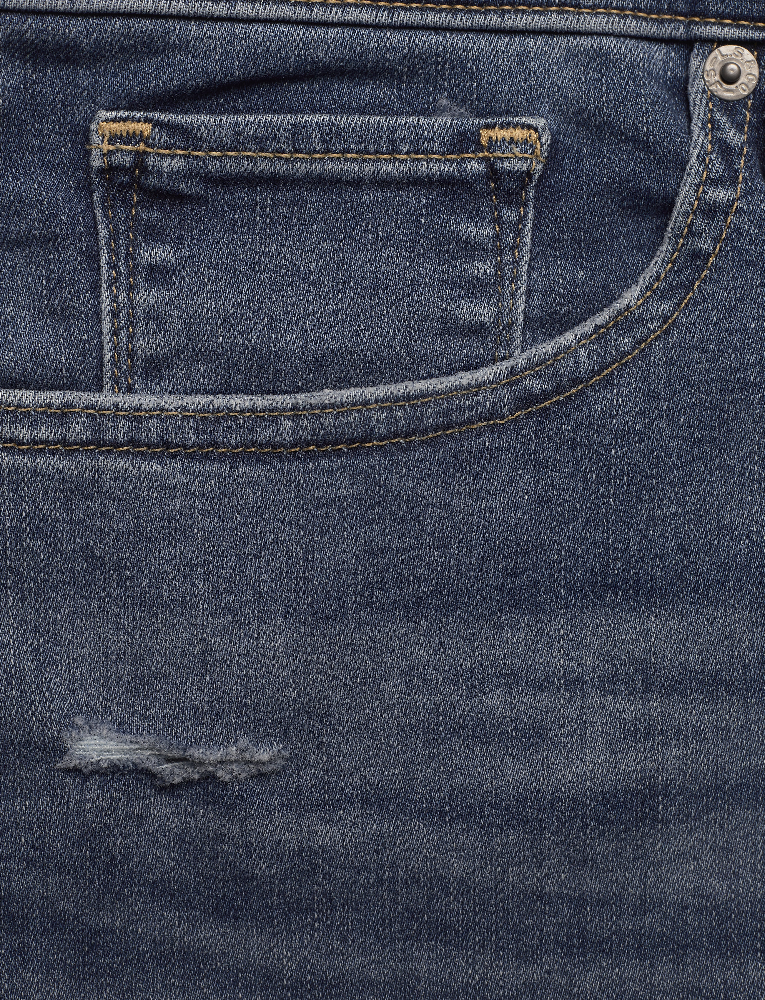 Levi's Plus Size - PL SHAPING BERMUDA PARIS RAIN - med indigo - worn in - 2