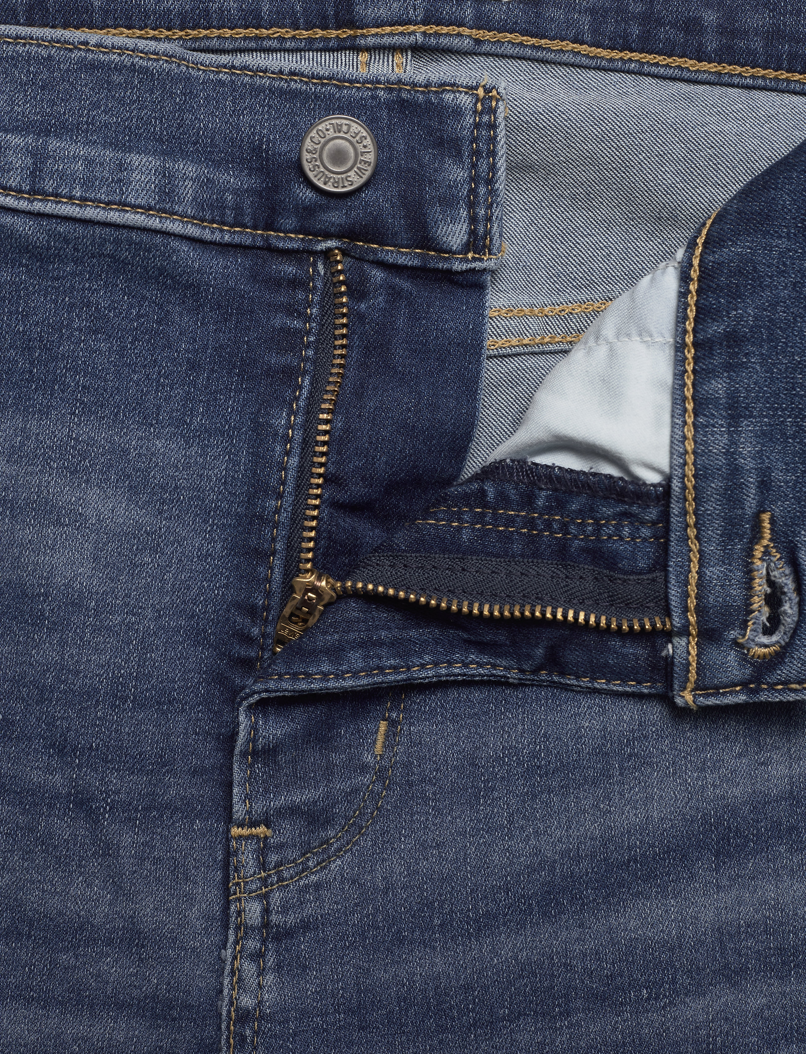 Levi's Plus Size - PL SHAPING BERMUDA PARIS RAIN - med indigo - worn in - 3