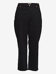 Levi's Plus Size - PL RIBCAGE STRAIGHT ANK BLACK - džinsa bikses ar taisnām starām - blacks - 0