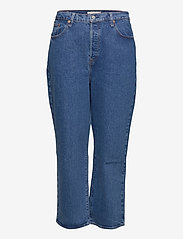 Levi's Plus Size - PL RIBCAGE STRAIGHT ANK JAZZ G - raka jeans - med indigo - flat finish - 0
