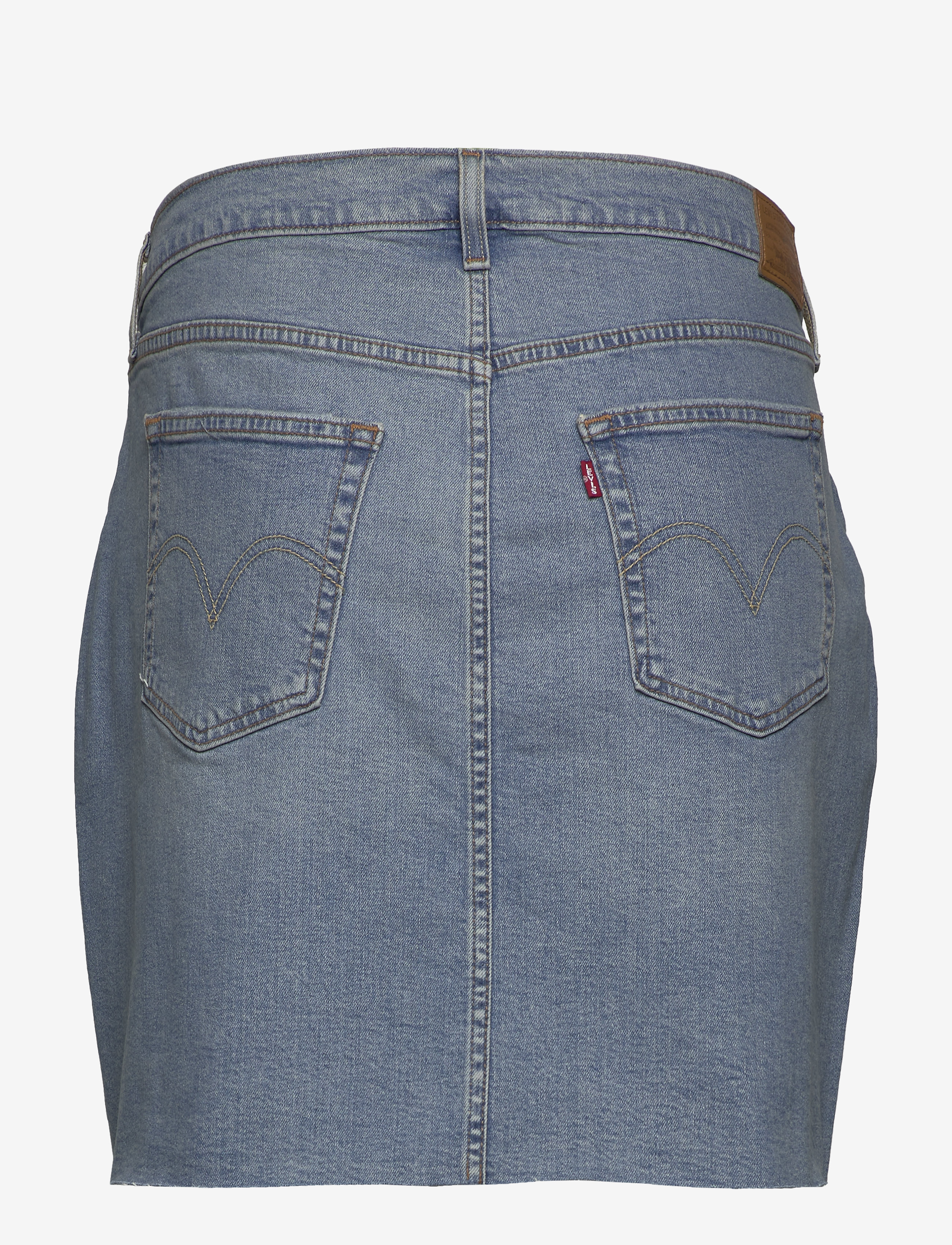 Levi's Plus Size - PL DECONSTRUCTED SKIRT GATEWAY - light indigo - worn in - 1