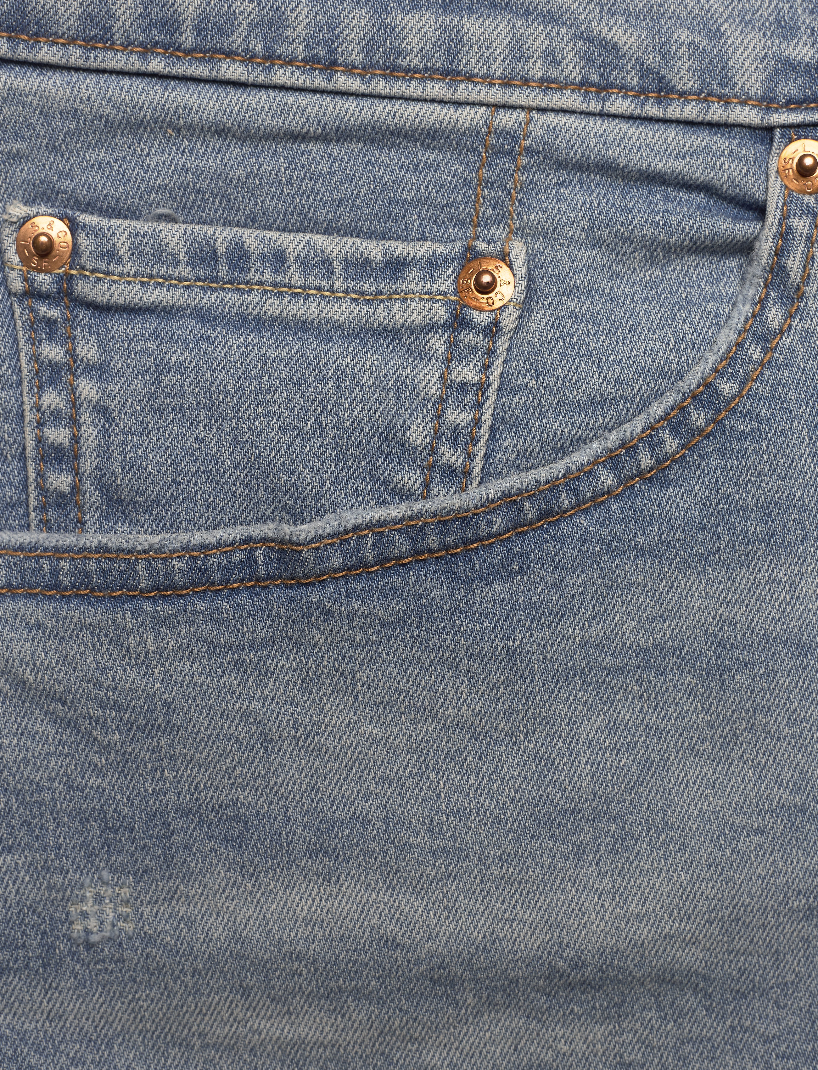 Levi's Plus Size - PL DECONSTRUCTED SKIRT GATEWAY - light indigo - worn in - 2