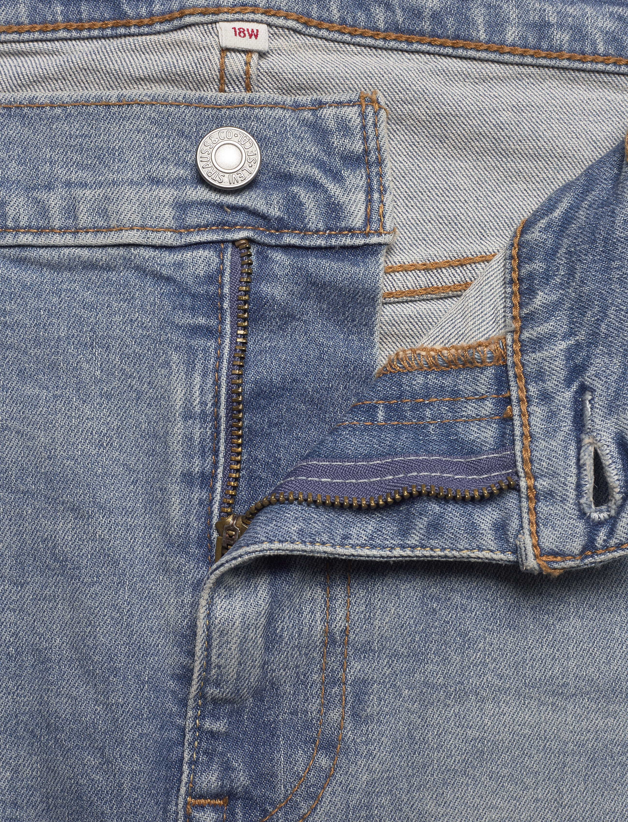 Levi's Plus Size - PL DECONSTRUCTED SKIRT GATEWAY - light indigo - worn in - 3