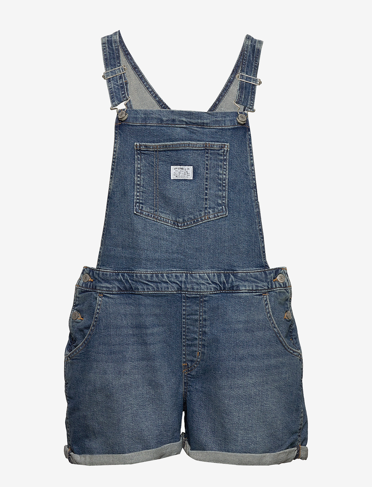 Levi's Plus Size - PL SHORTALL FREE RIDE PLUS - med indigo - worn in - 0