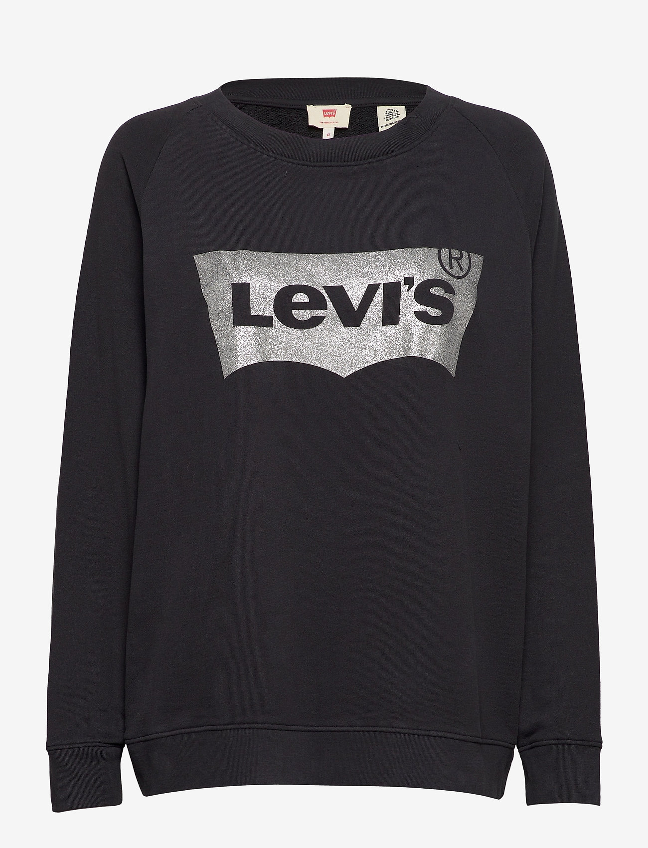 PL RELAXED GRAPHIC CREW PLUS H - BLACKS