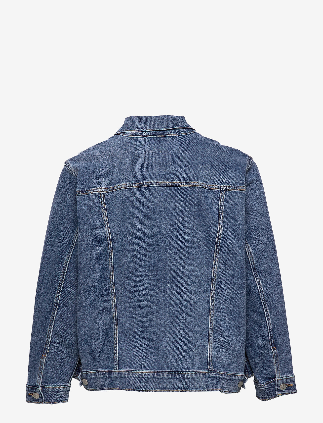 Levi's Plus Size - PL EXBOYFRIEND TRUCKER SOFT AS - light indigo - worn in - 1