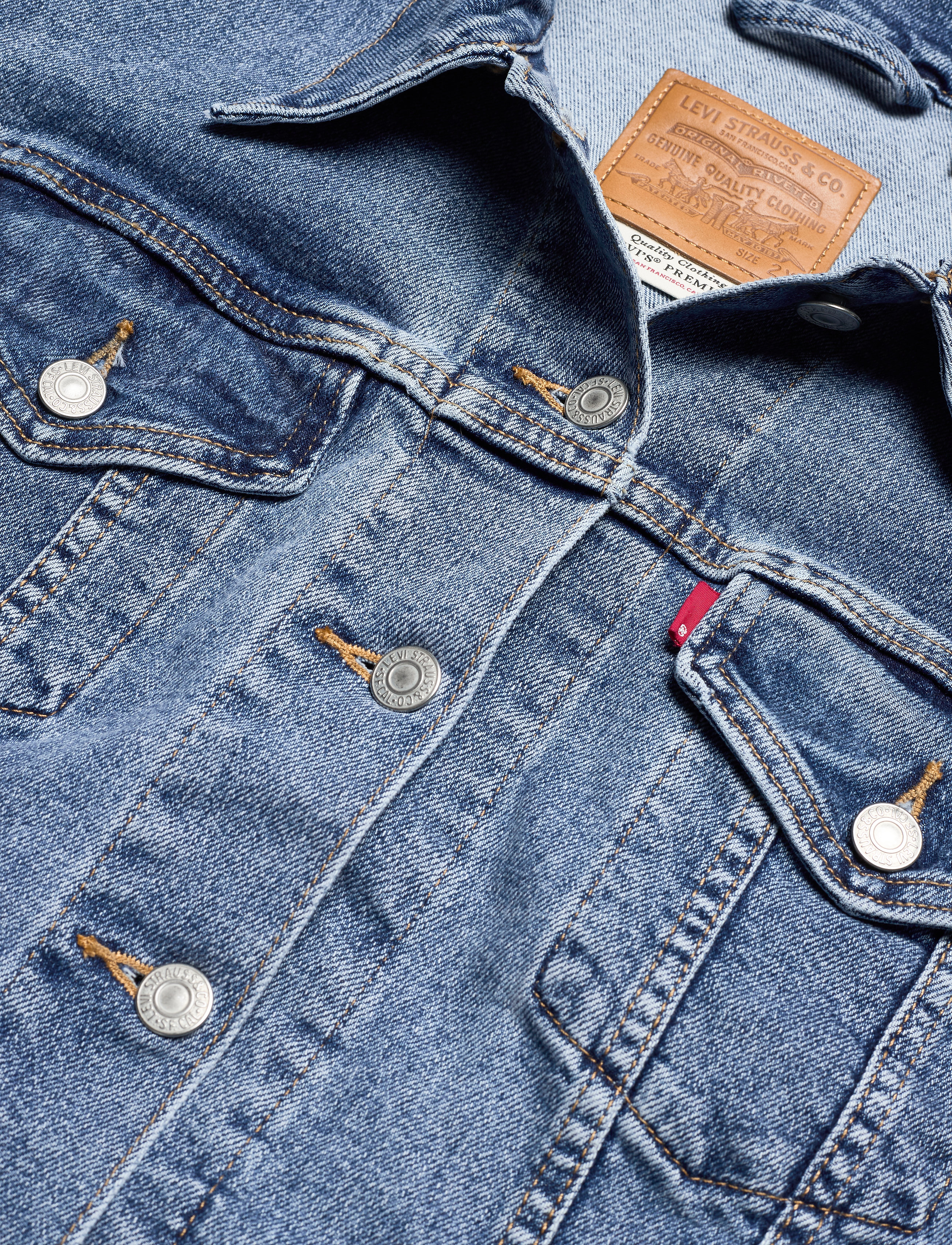 Levi's Plus Size - PL EXBOYFRIEND TRUCKER SOFT AS - light indigo - worn in - 2