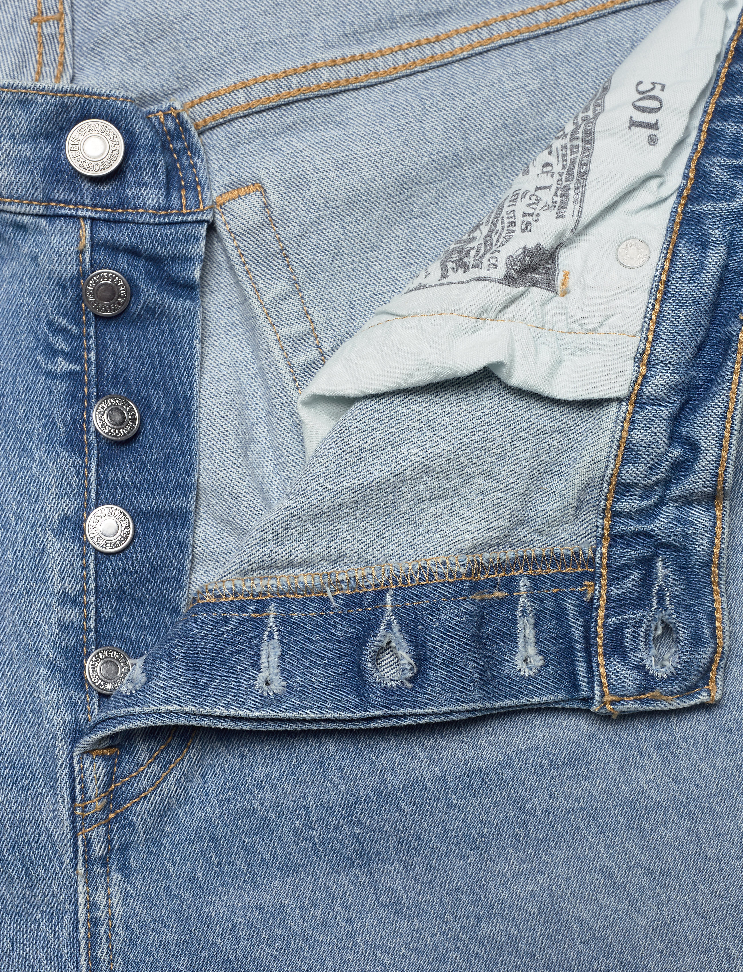 Levi's Plus Size - PL 501 CROP TANGO TUNES PLUS - light indigo - worn in - 3