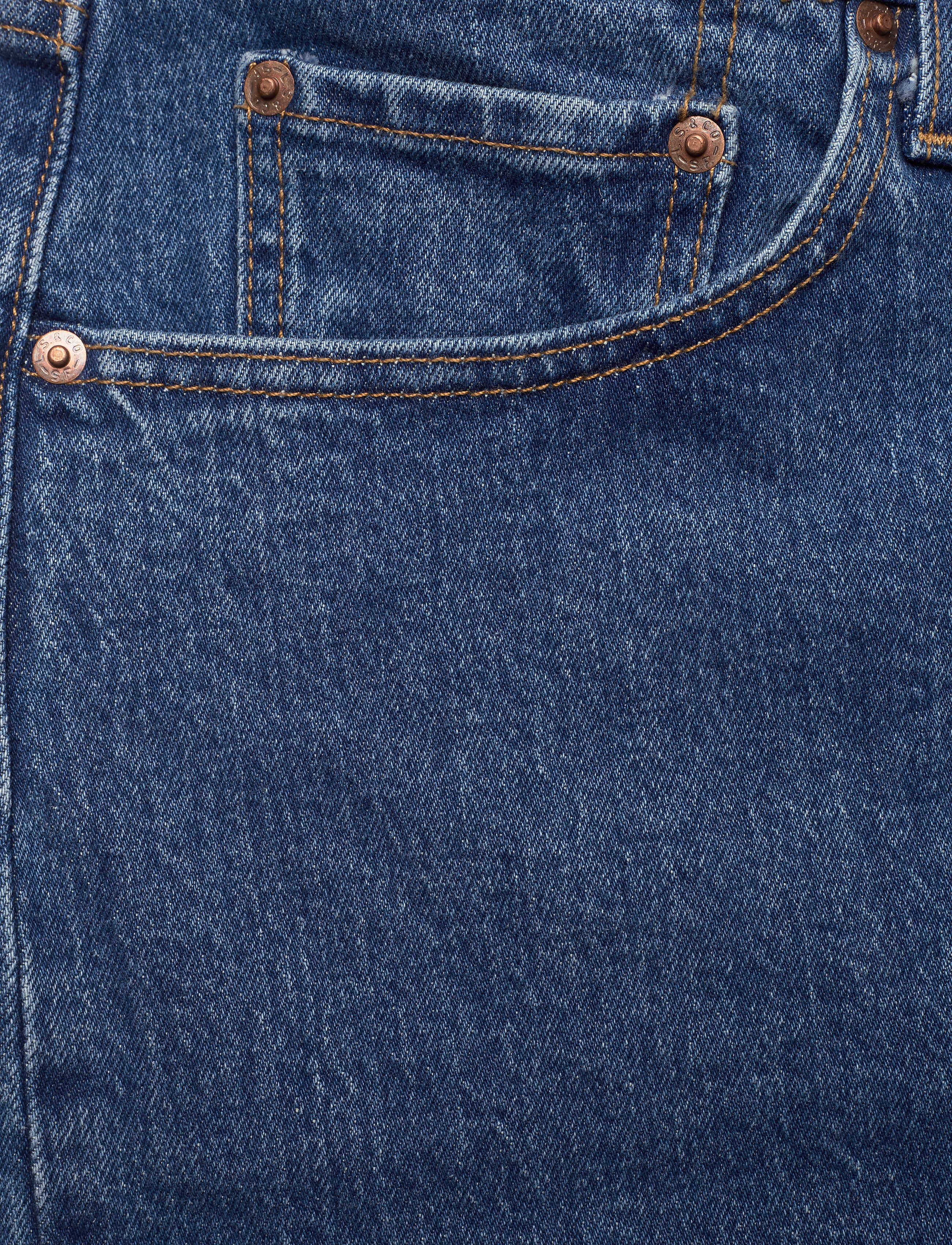 Levi's Plus Size - PL 501 CROP JIVE STONEWASH - med indigo - flat finish - 2