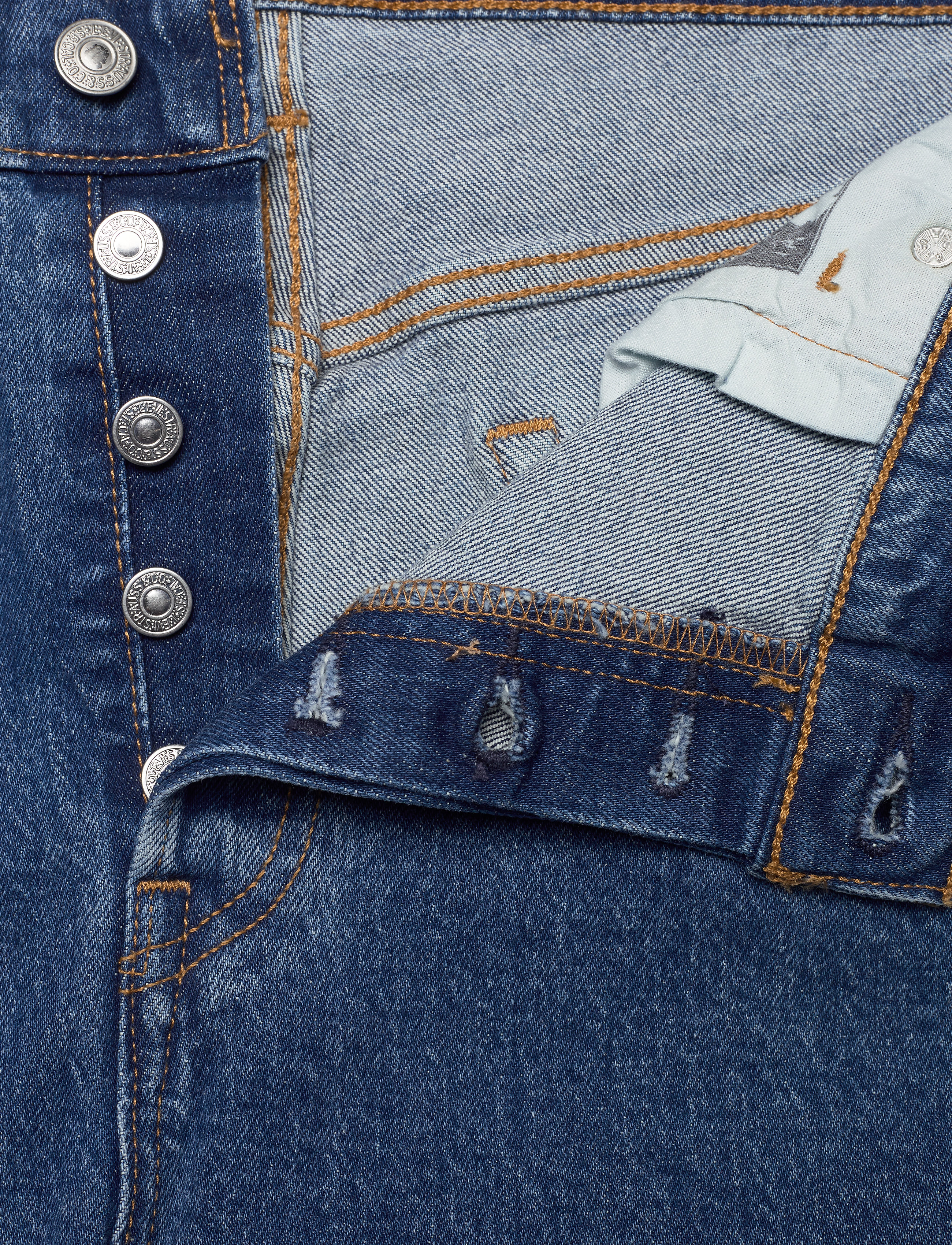 Levi's Plus Size - PL 501 CROP JIVE STONEWASH - med indigo - flat finish - 3