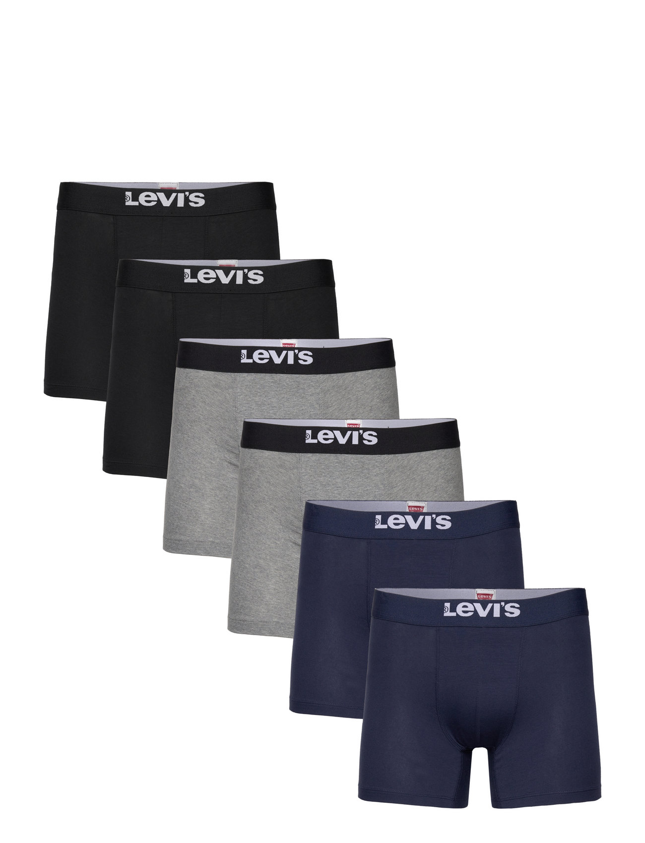 Levi's® Levis Men Solid Basic Boxer Brief Org Co 6P Ecom - - S 1
