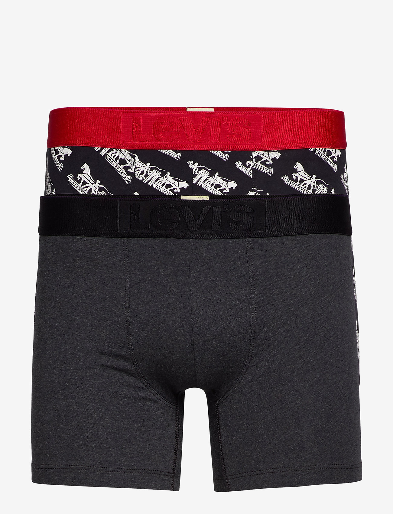 Levi´s - LEVIS 2 HORSE PULL BOXER BRIEF 2P - black / red - 0