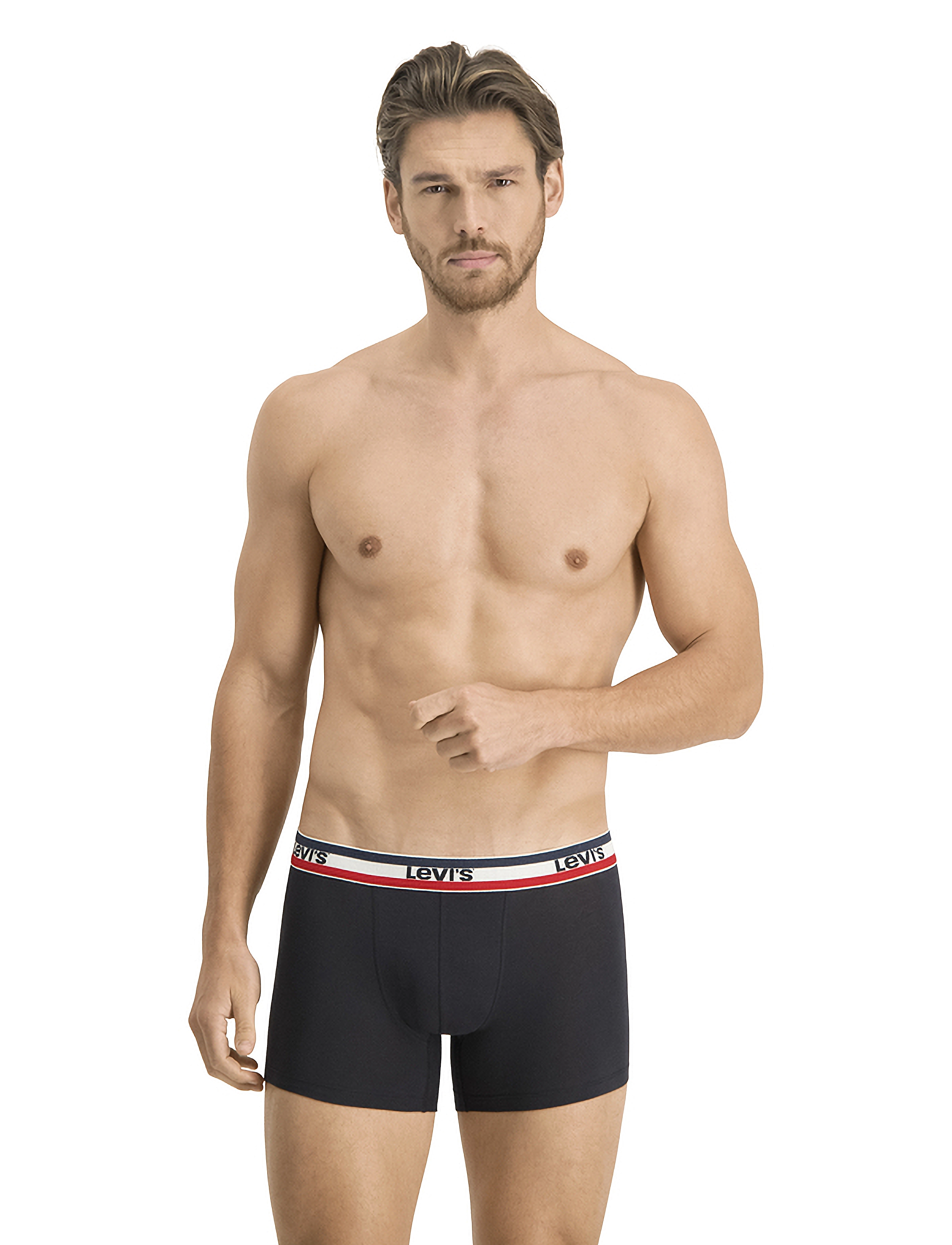 Levi's® LEVIS MEN SPRTSWR LOGO BOXER BRIEF 3P - Back to Basics - BLACK / GREY MELANGE / black