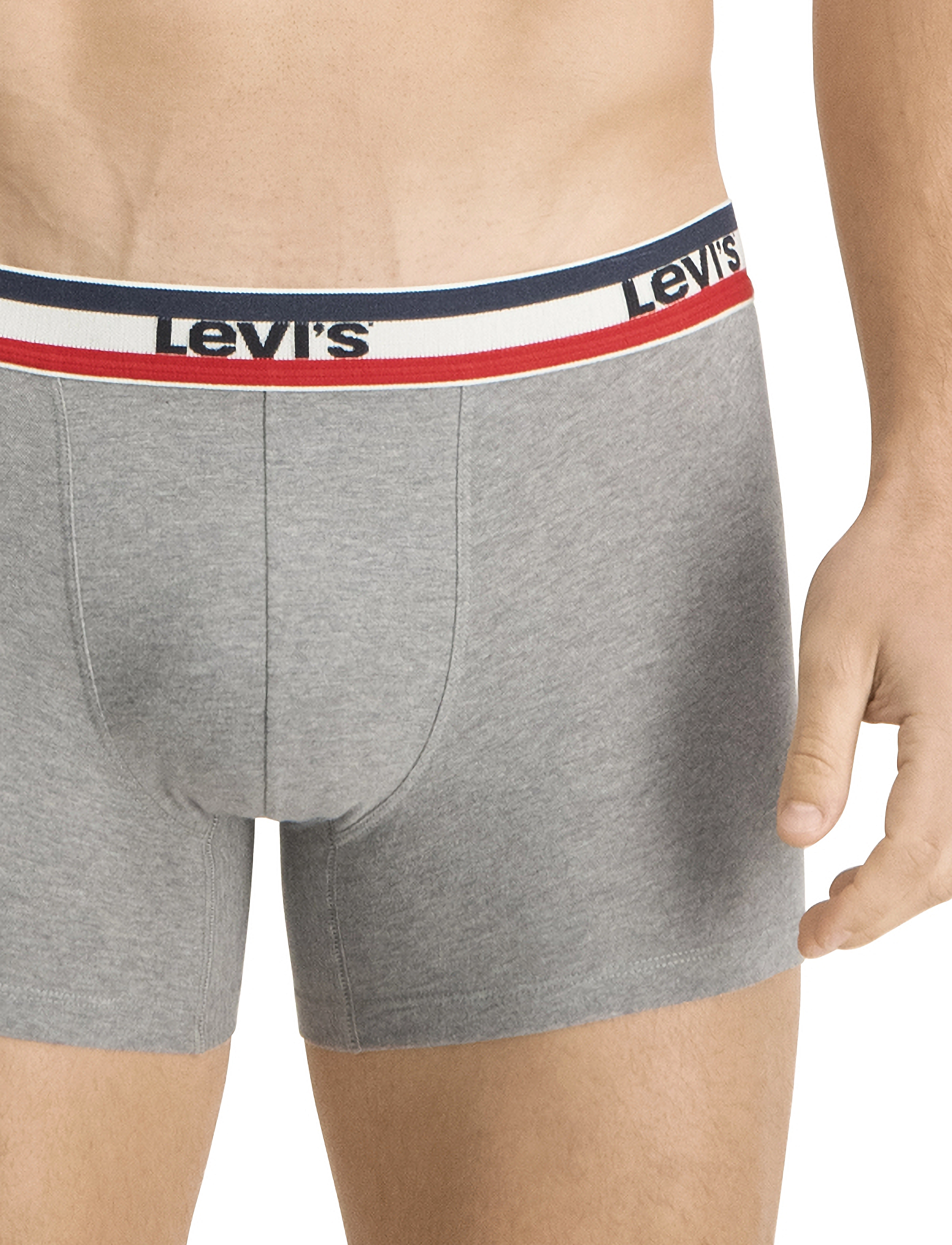 Levi's® - LEVIS MEN SPRTSWR LOGO BOXER BRIEF 3P - multipack underbukser - black / grey melange - 5