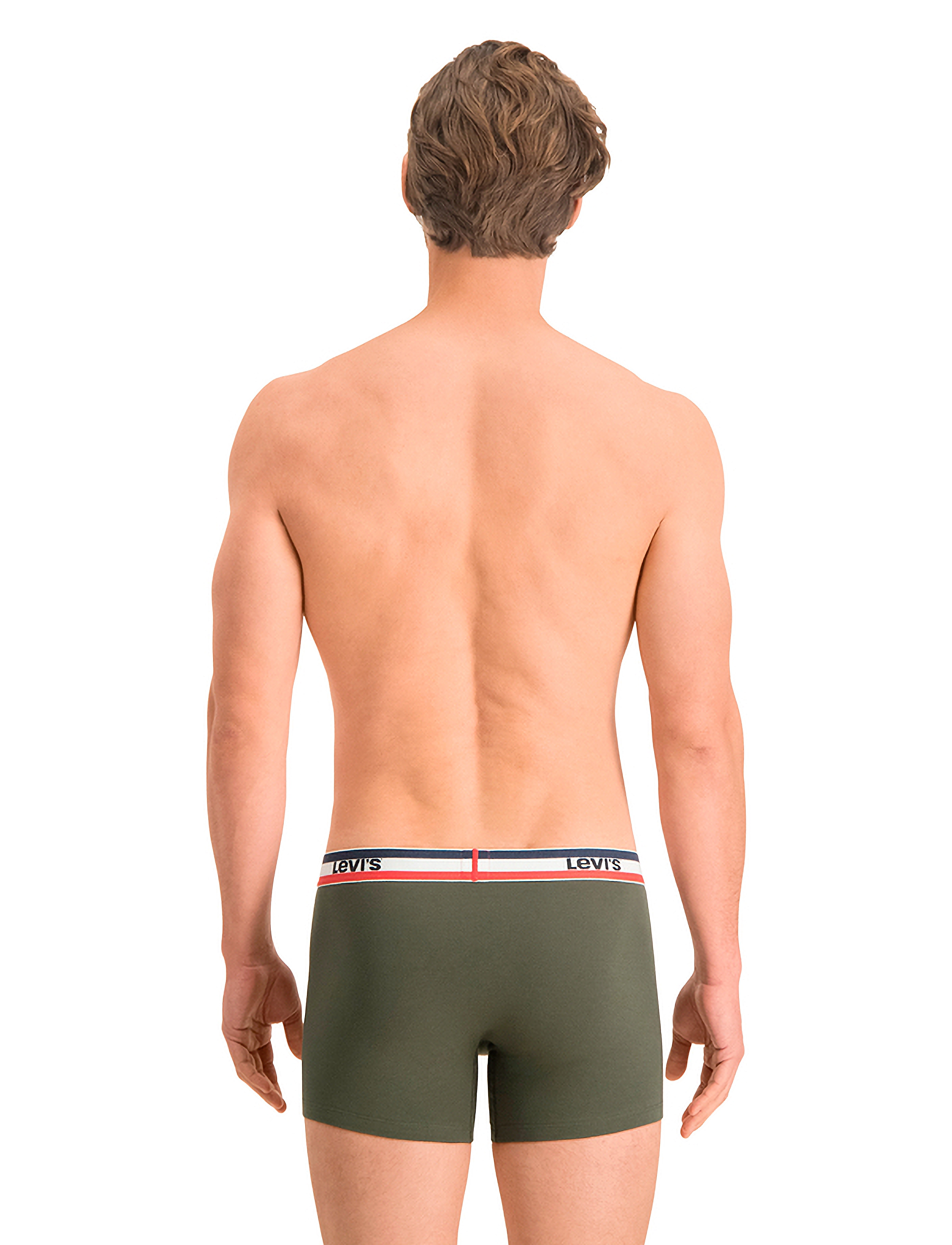 Levi's® - LEVIS MEN SPRTSWR LOGO BOXER BRIEF 3P - laveste priser - black / khaki - 3