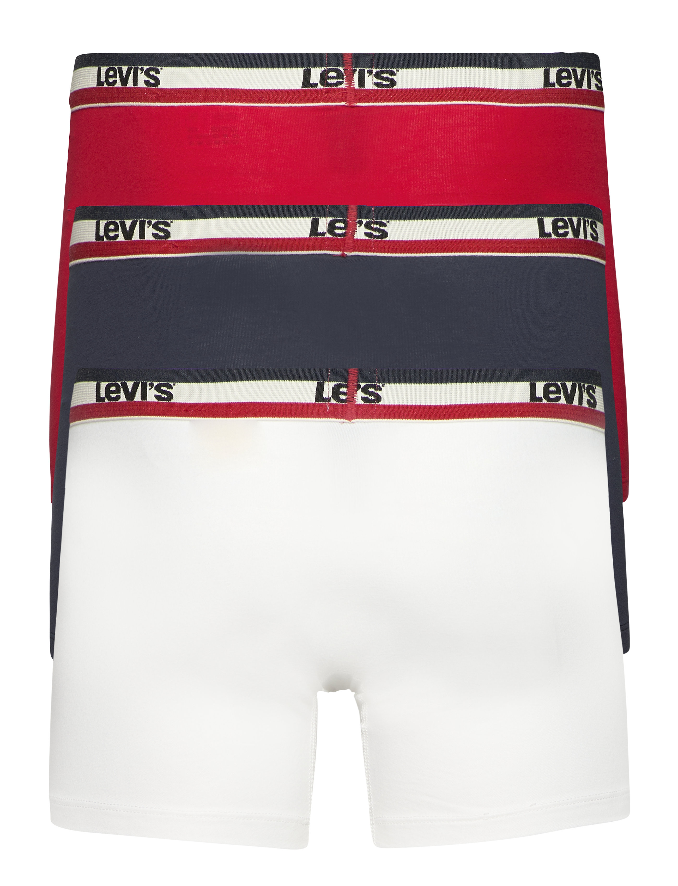 Levi's® - LEVIS MEN SPRTSWR LOGO BOXER BRIEF 3P - unterhosen im multipack - white / blue / red - 1