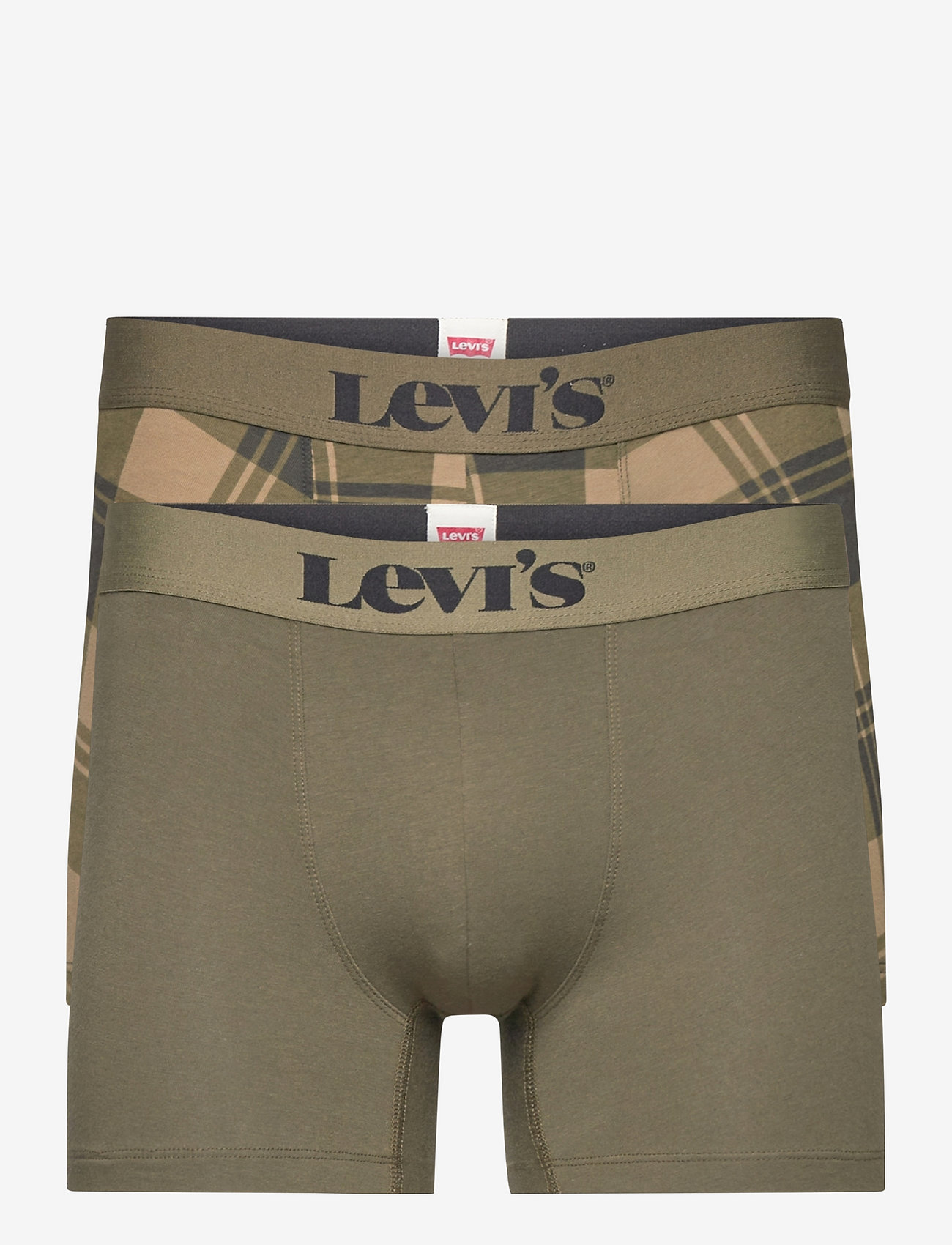 Levi´s - LEVIS MEN PRINTED PLAID BOXER BRIEF - khaki - 0