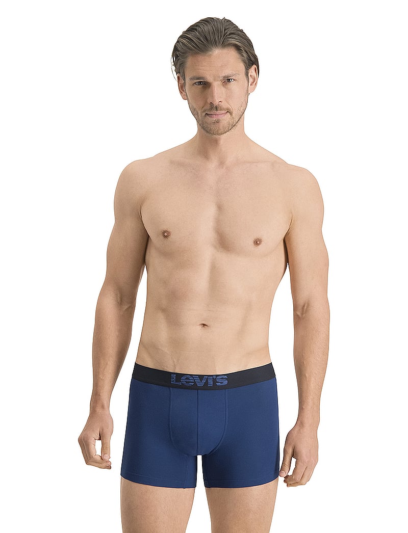 Levi's® - LEVIS MEN OPT ILL BOXER BRIEF ORG CO 2P - multipack underbukser - dark blue combo - 2