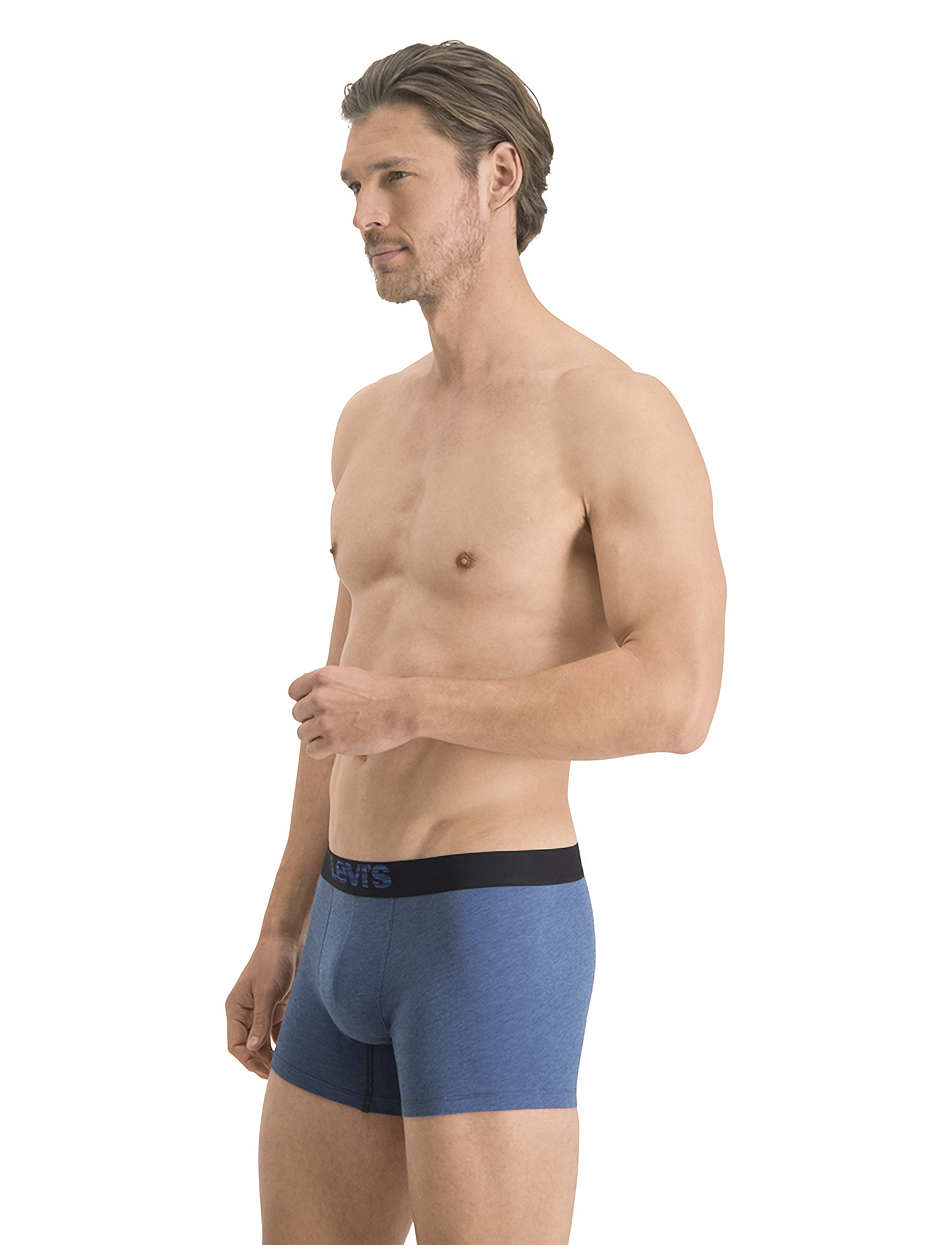 Levi's® LEVIS MEN OPTICAL ILLUSION BOXER BRIEF ORGANIC CO 2P - Meestele - DARK BLUE COMBO / blue
