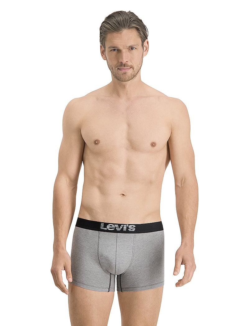 Levi's® - LEVIS MEN OPT ILL BOXER BRIEF ORG CO 2P - multipack kalsonger - grey / black - 0
